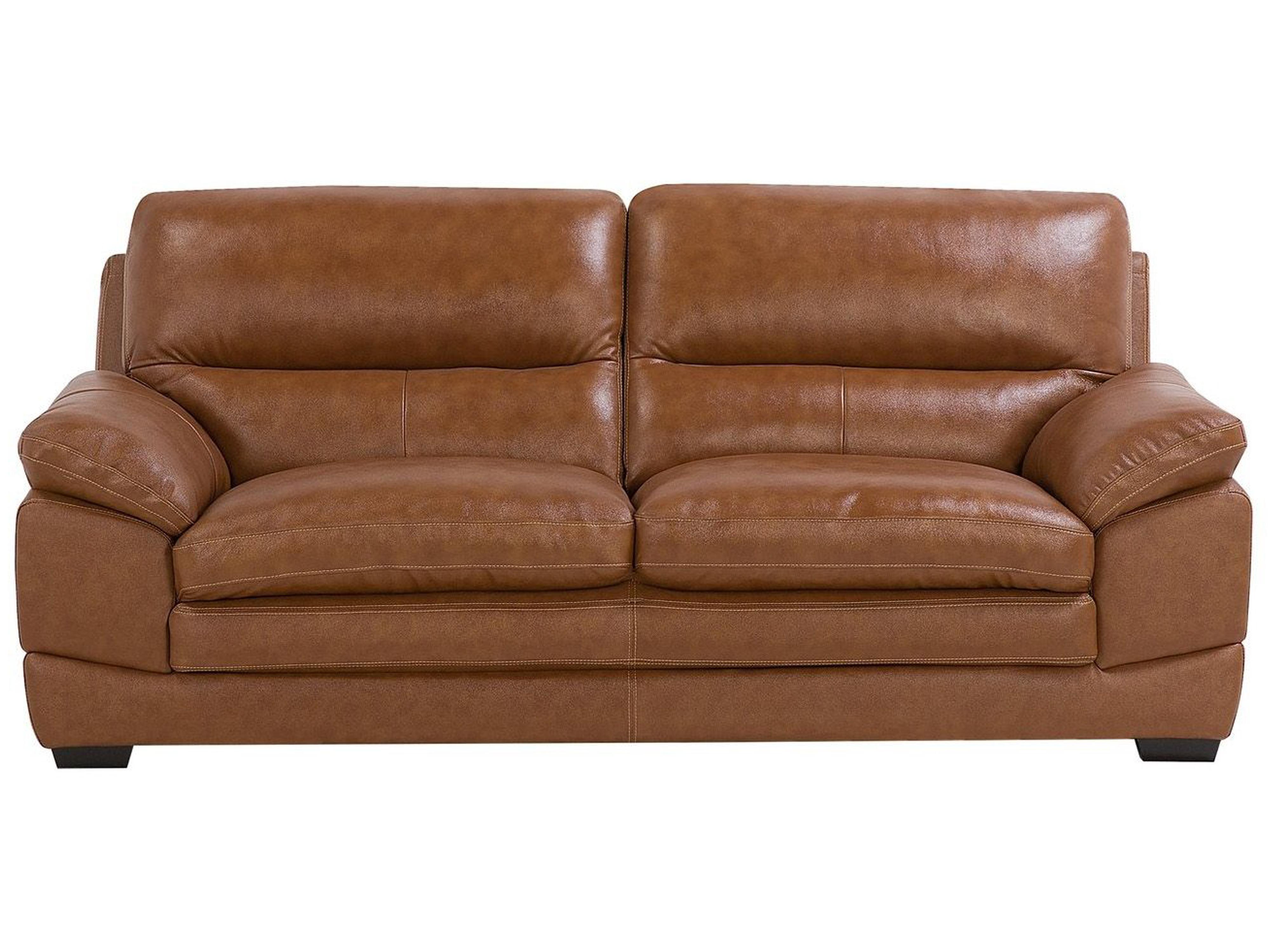 Armchair HORTEN Faux Leather Brown