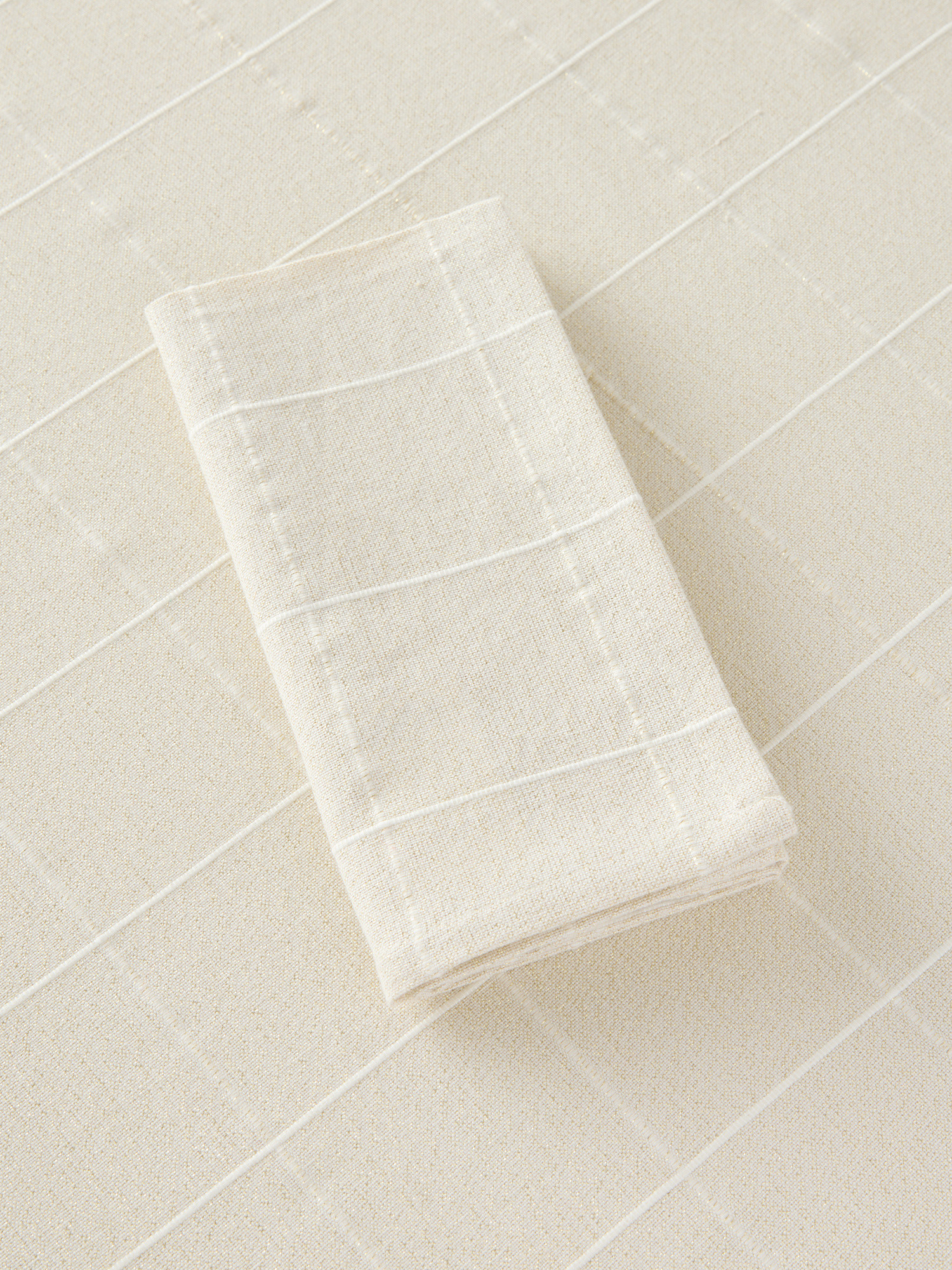 Tovaglia in cotone e lurex motivo check