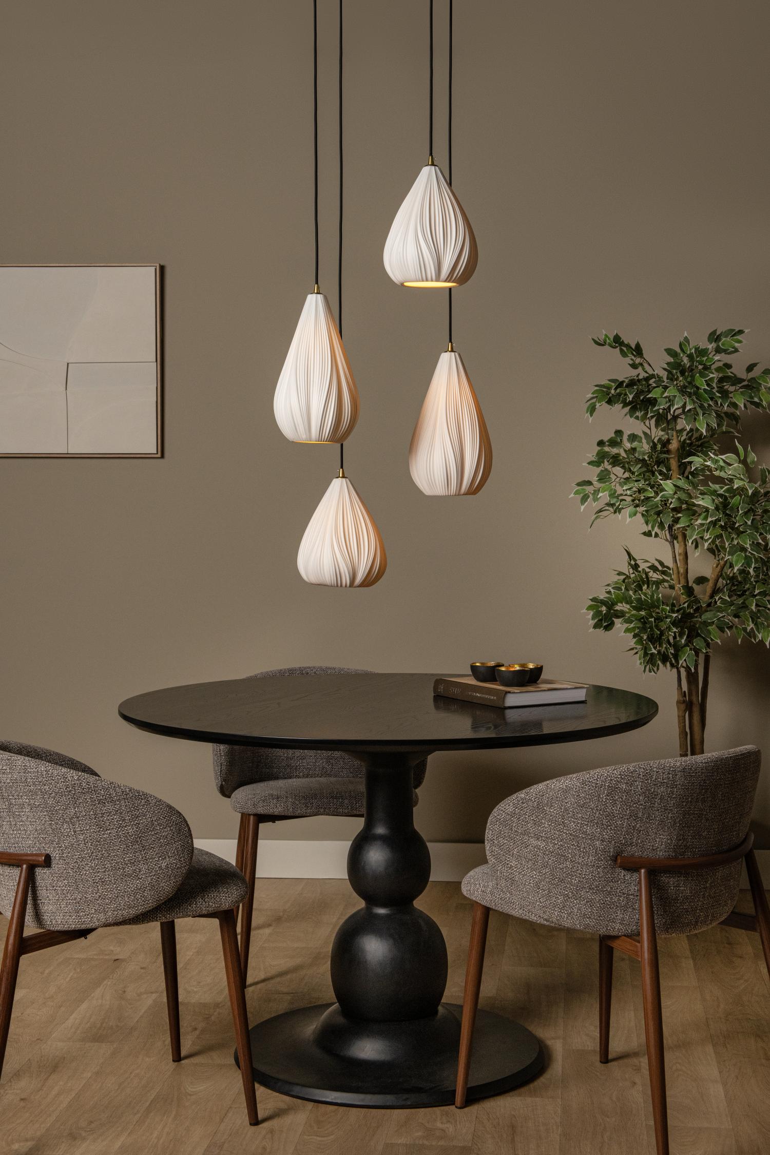 Lucide hanglamp CINZIA - 4xE27 - Wit