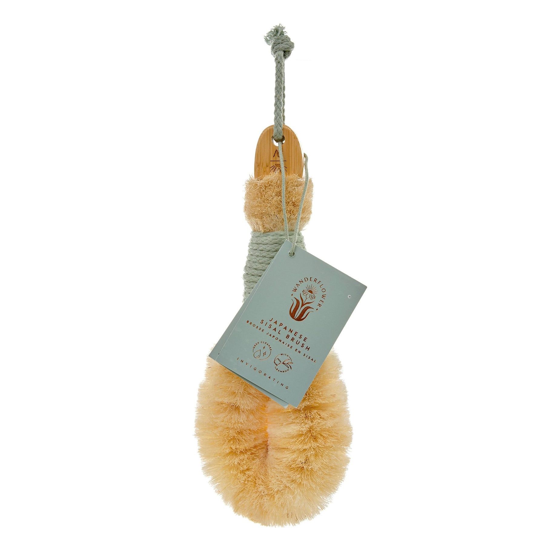 Wanderflower Japanese Sisal Body Brush