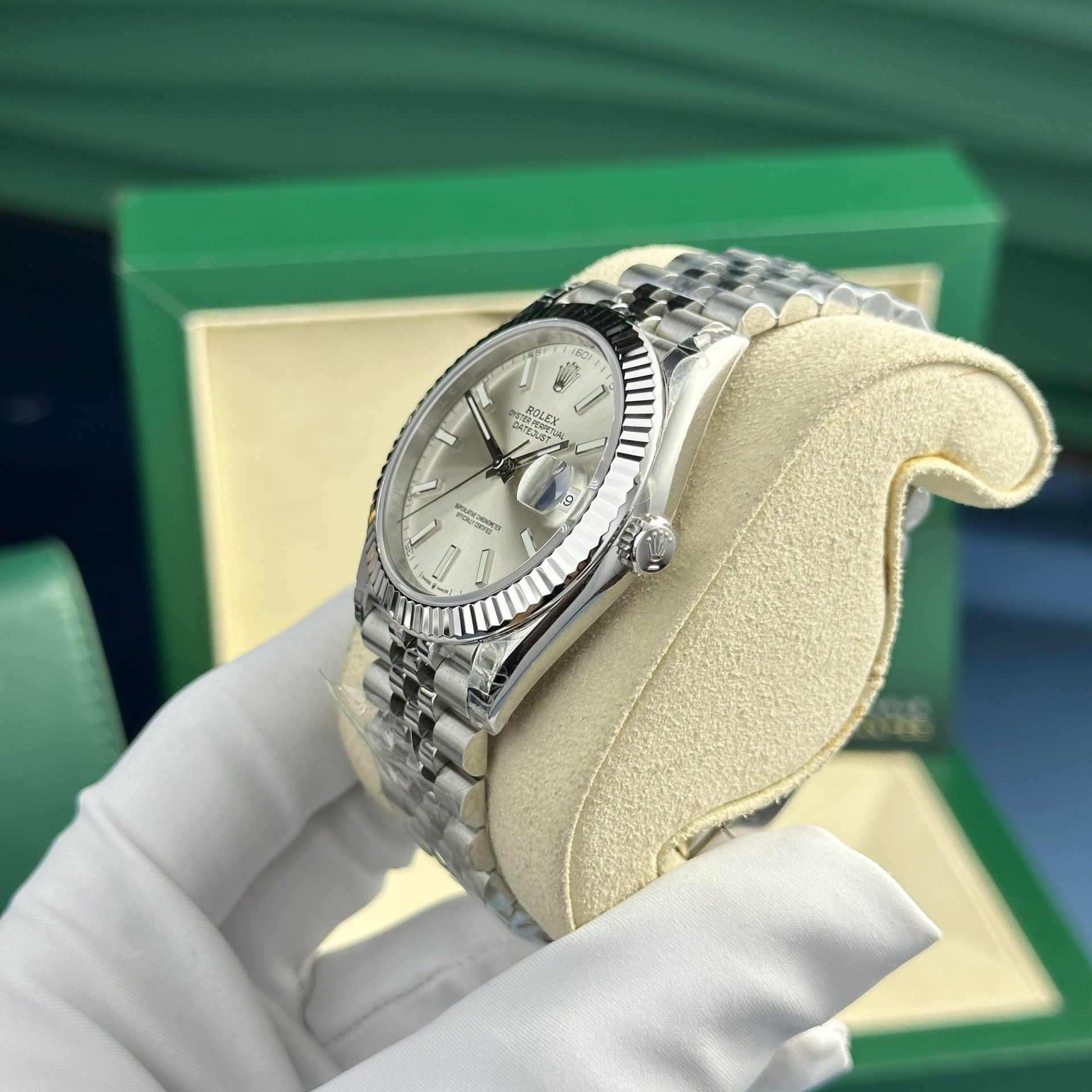 Rolex Datejust 126334 904L Steel Silver Dial 41mm Jub Super Clone