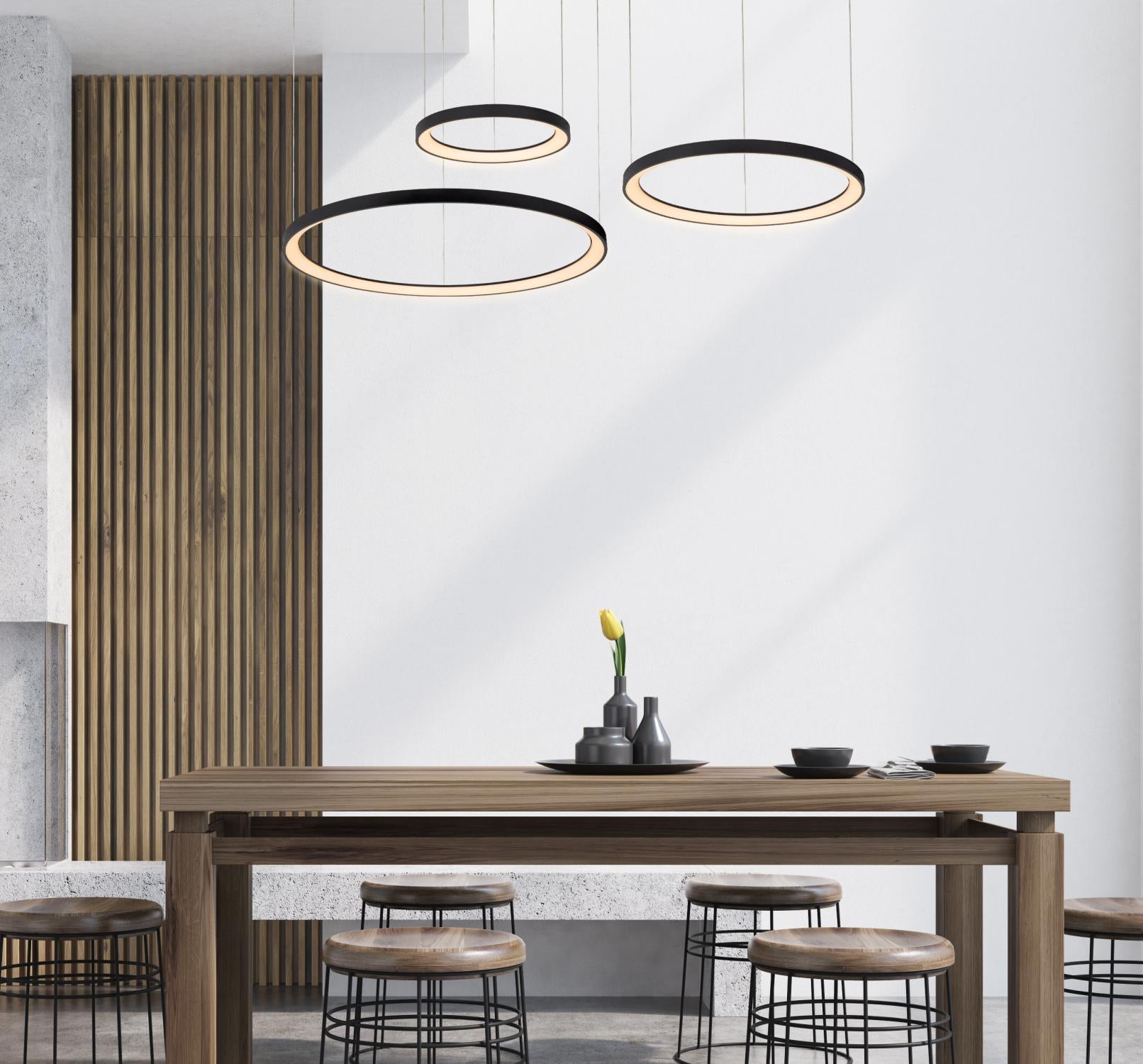 Lucide hanglamp VIDAL - Geïntegreerde LED - Zwart