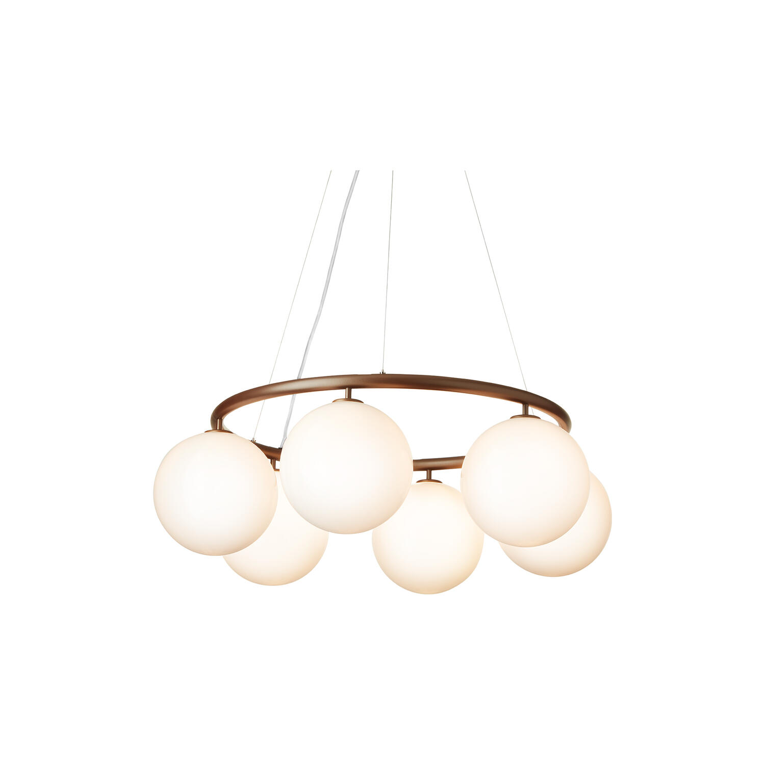 Miira 6 Circular Pendant, dark bronze/opal