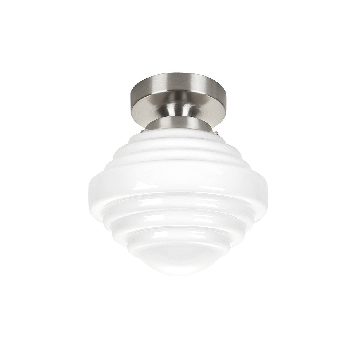 Highlight plafondlamp Deco - 1 lichts - 15 x 19  cm - mat-chroom