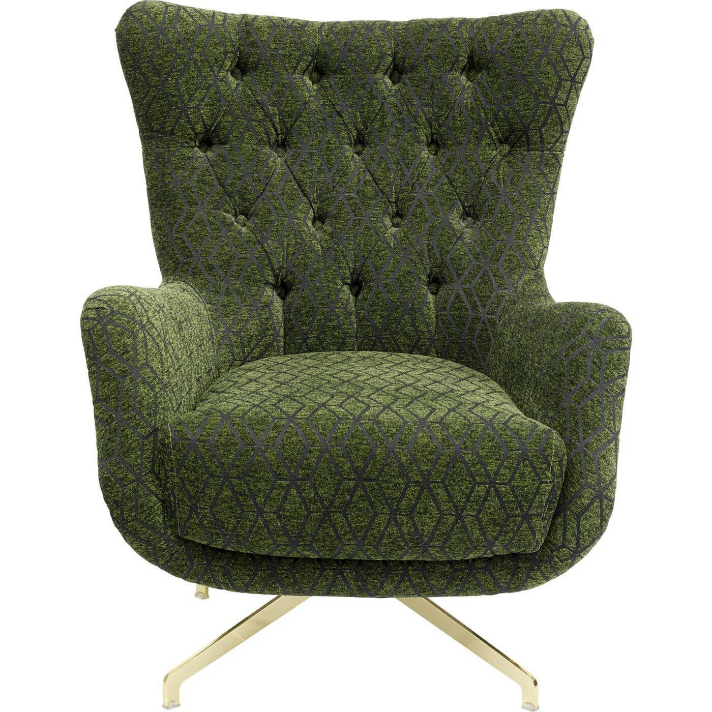 BELLINI - Fauteuil pivotant Bellini vert Kare Design