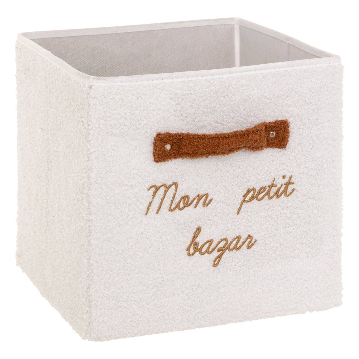 "Fluffy" Storage Basket White, 29x29 cm