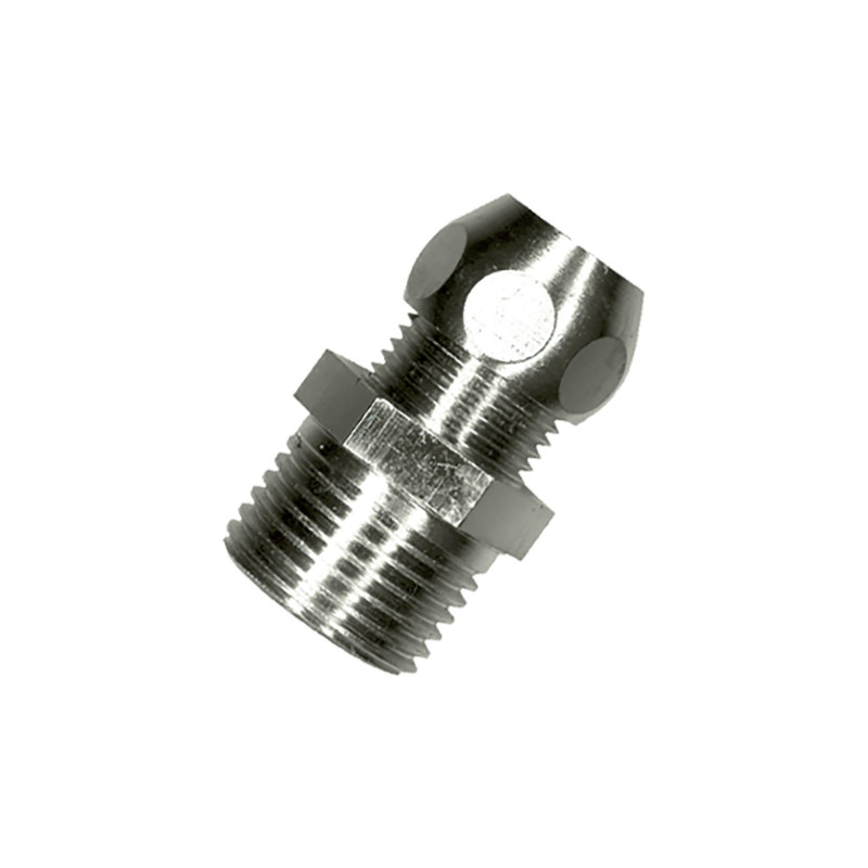 Raccord coude chromé M 3/8