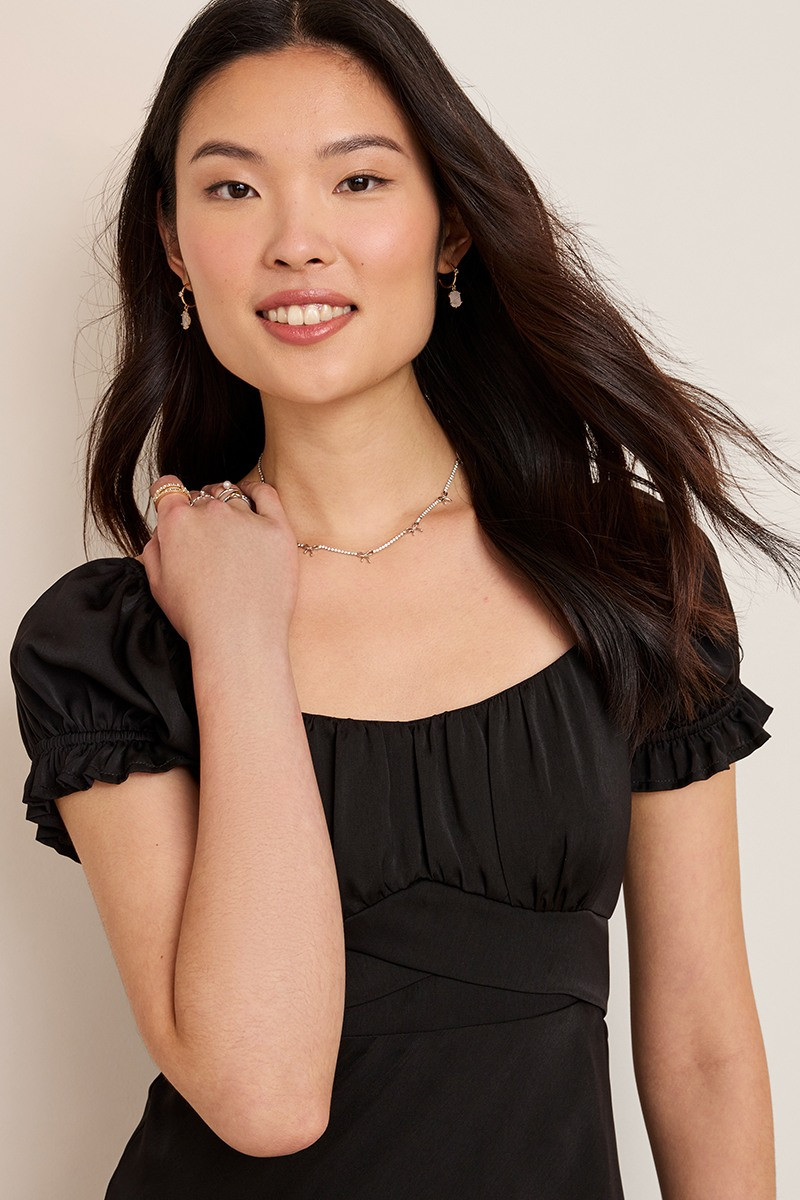 Sue Satin Midi Dress