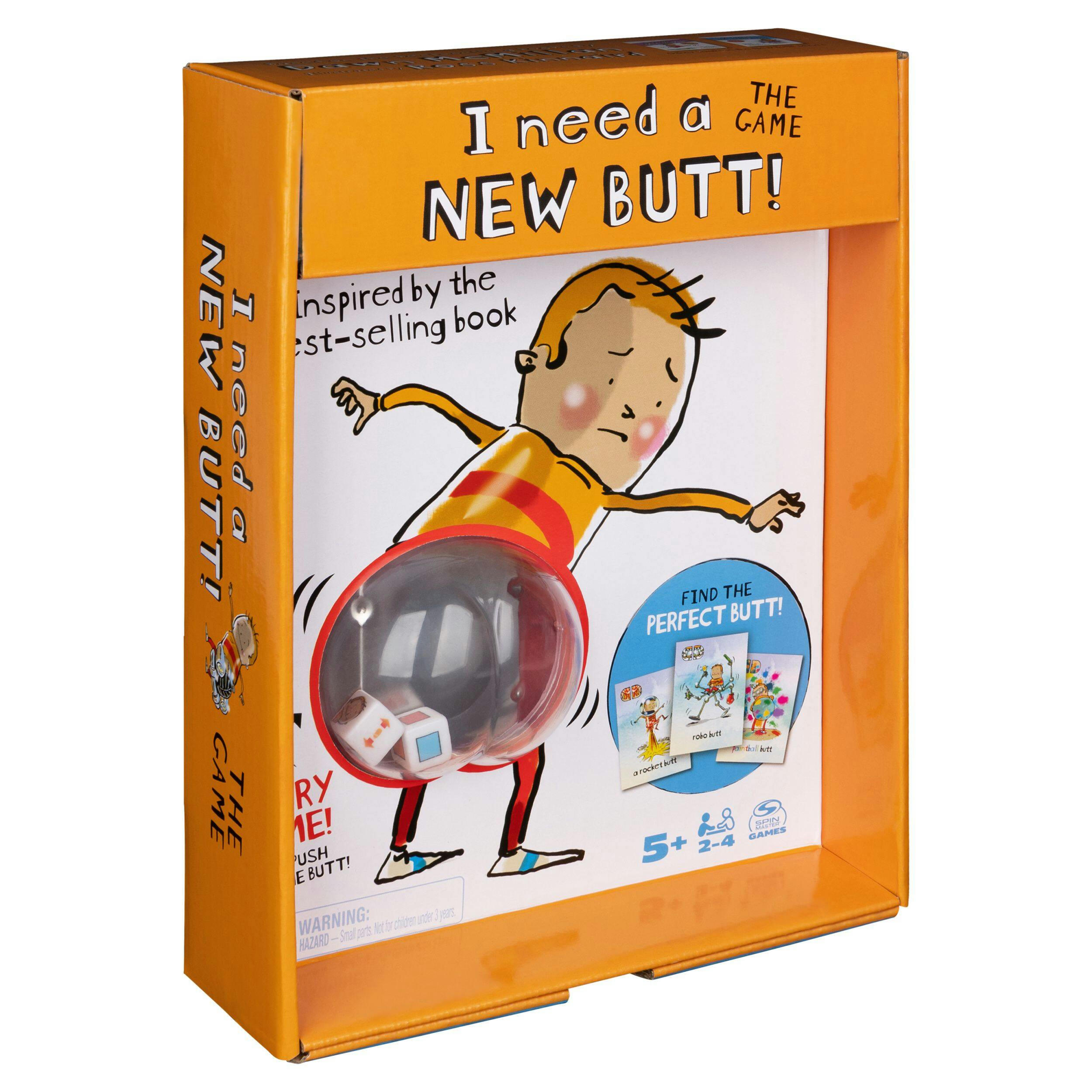 I Need a New Butt Board Card Game,  Inspired by the Best-Selling Book, Ages 5+