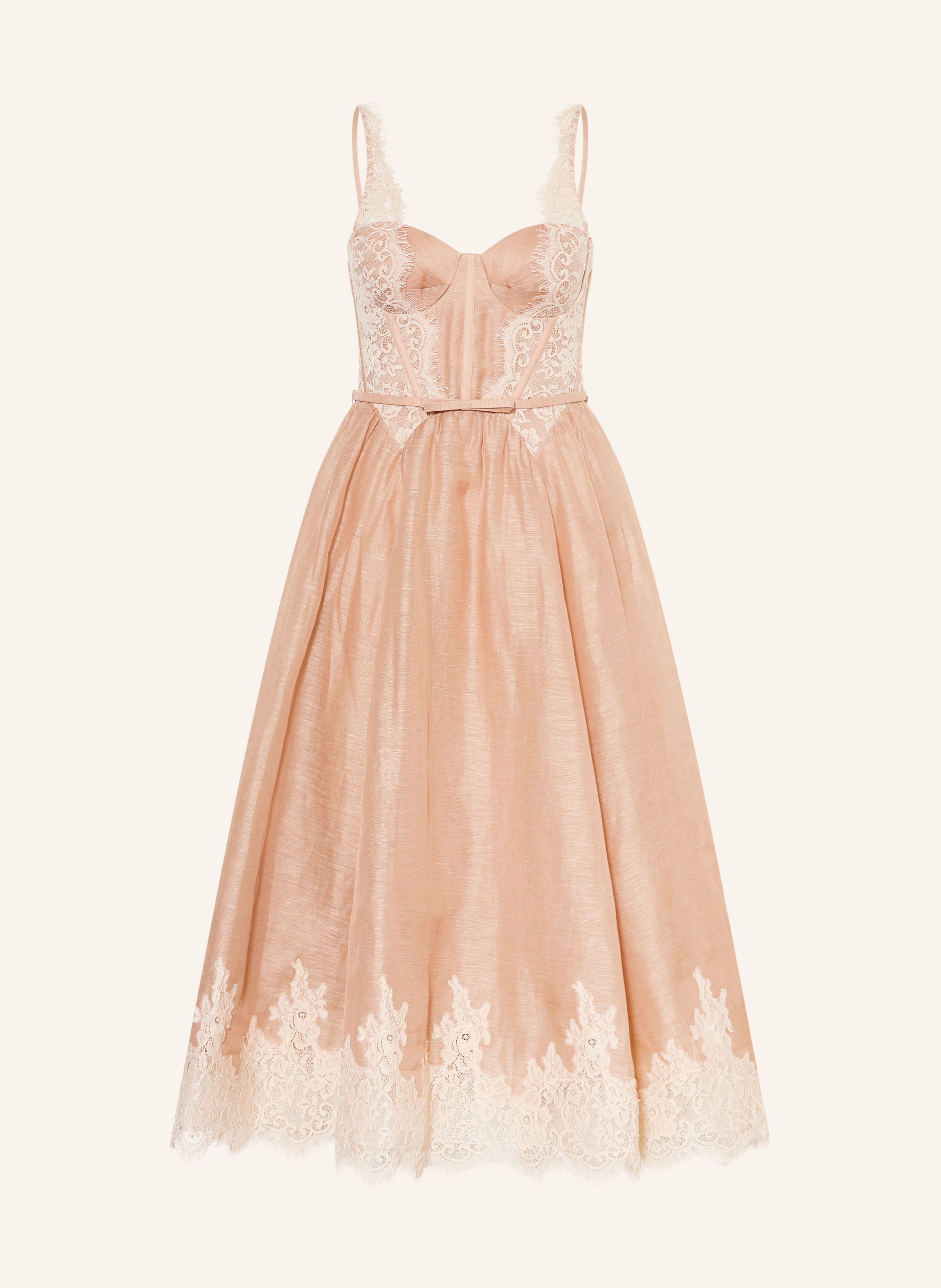 ZIMMERMANN Cocktailkleid VALIANT mit Leinen und Seide