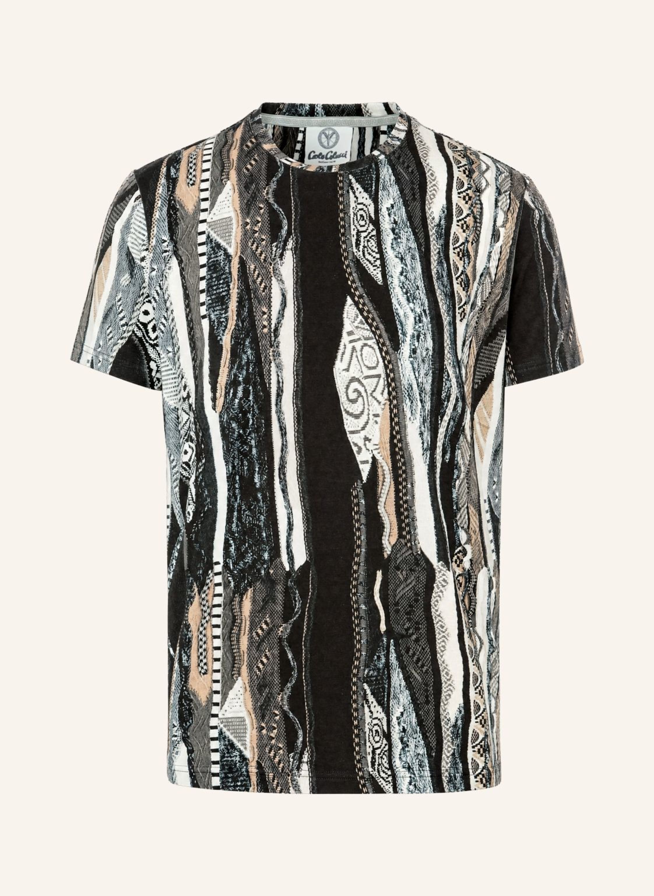 CARLO COLUCCI Knit Print Story T-Shirt FIAIDER