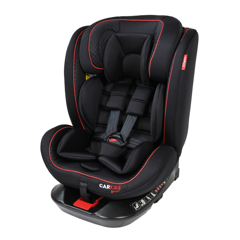 Siège pour enfant Darcy Isofix rotatif noir et rouge 40 - 150 cm CARKIDS