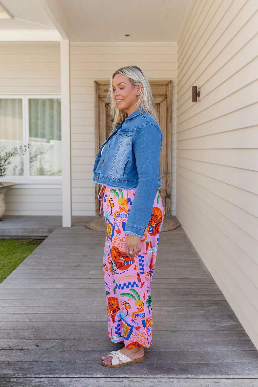 Gina Linen Blend Pant in Cin Cin