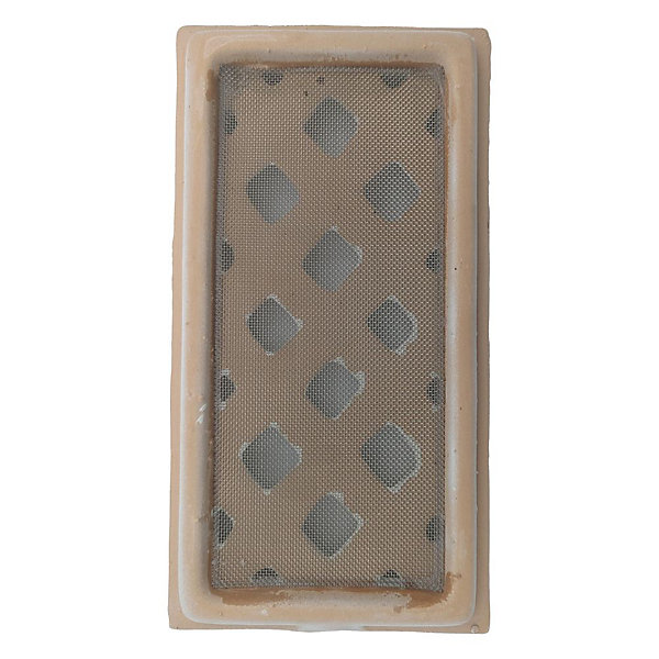 Grille d aération Claustra terre cuite blanche 13 x 24 cm