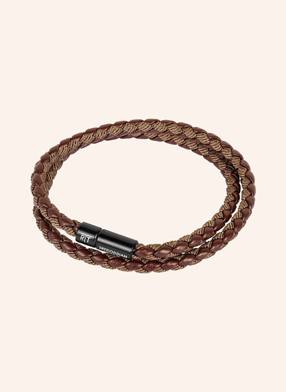 TATEOSSIAN Armband aus Öko-Leder mit Aluminiumverschluss
