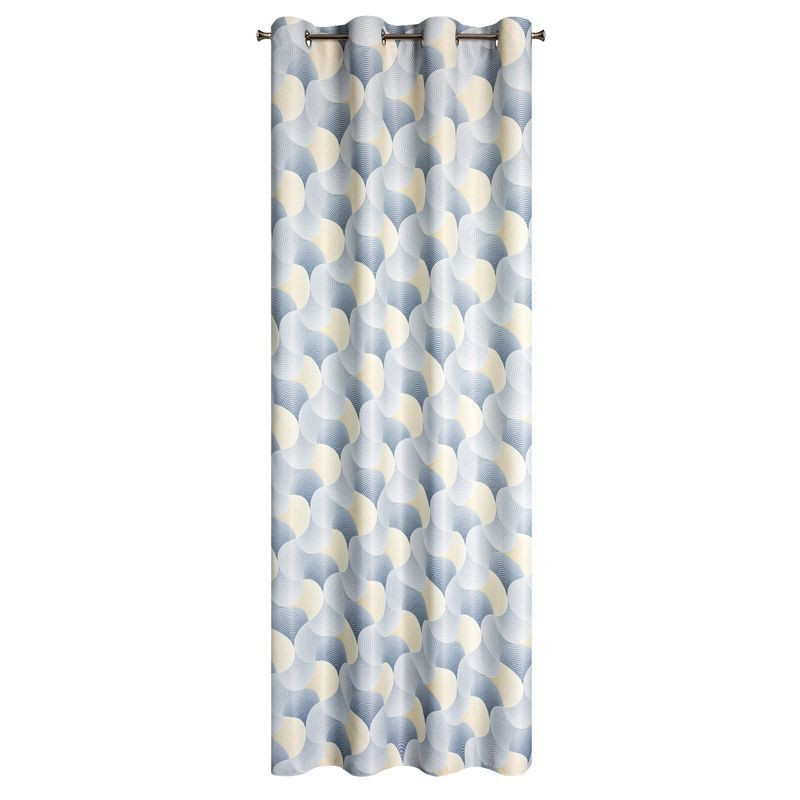 Zasłona na przelotkach ASETASR 140x250 srebrna   żółta