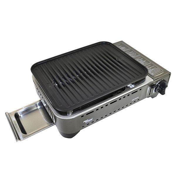 Barbecue à gaz Portable Grill 1780W   8 Cartouches Gaz Butane Allumage Piezo   Mallette Camping ALPEN
