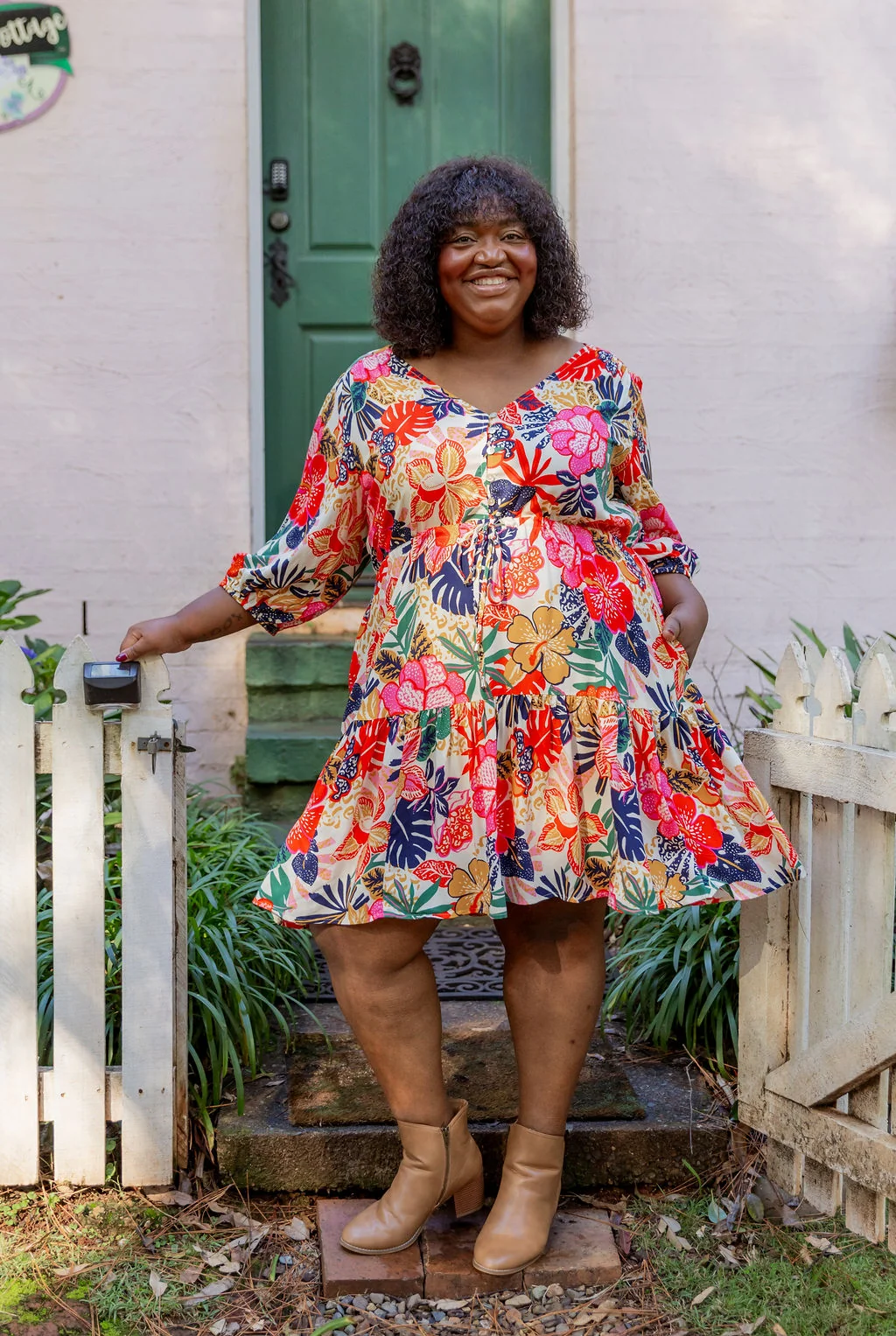 Ziggy Dress in Hibiscus