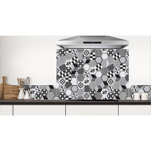 Crédence adhésive carreaux en aluminium Exa