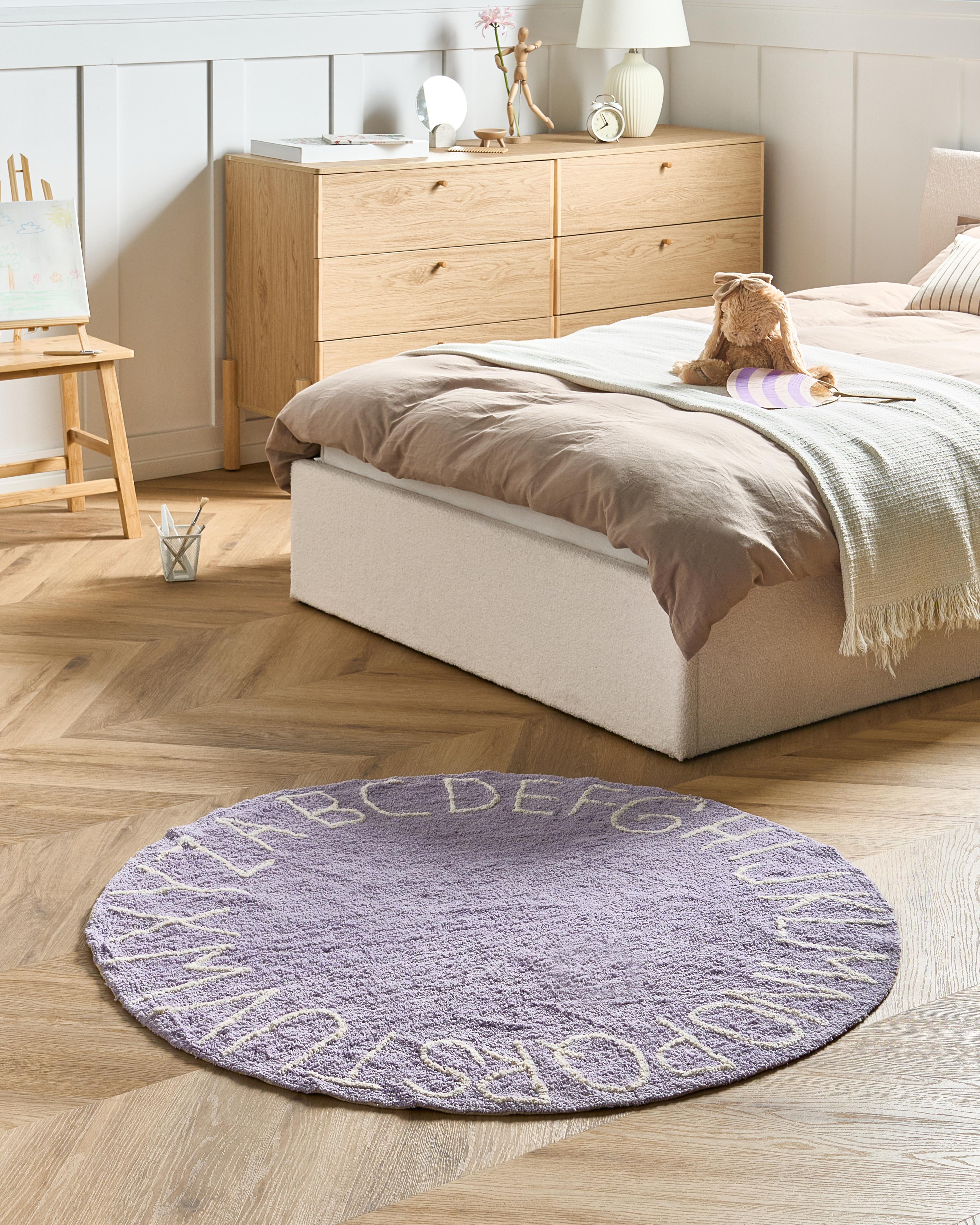 Kids Rug VURGUN Light Violet ? 120 cm Cotton