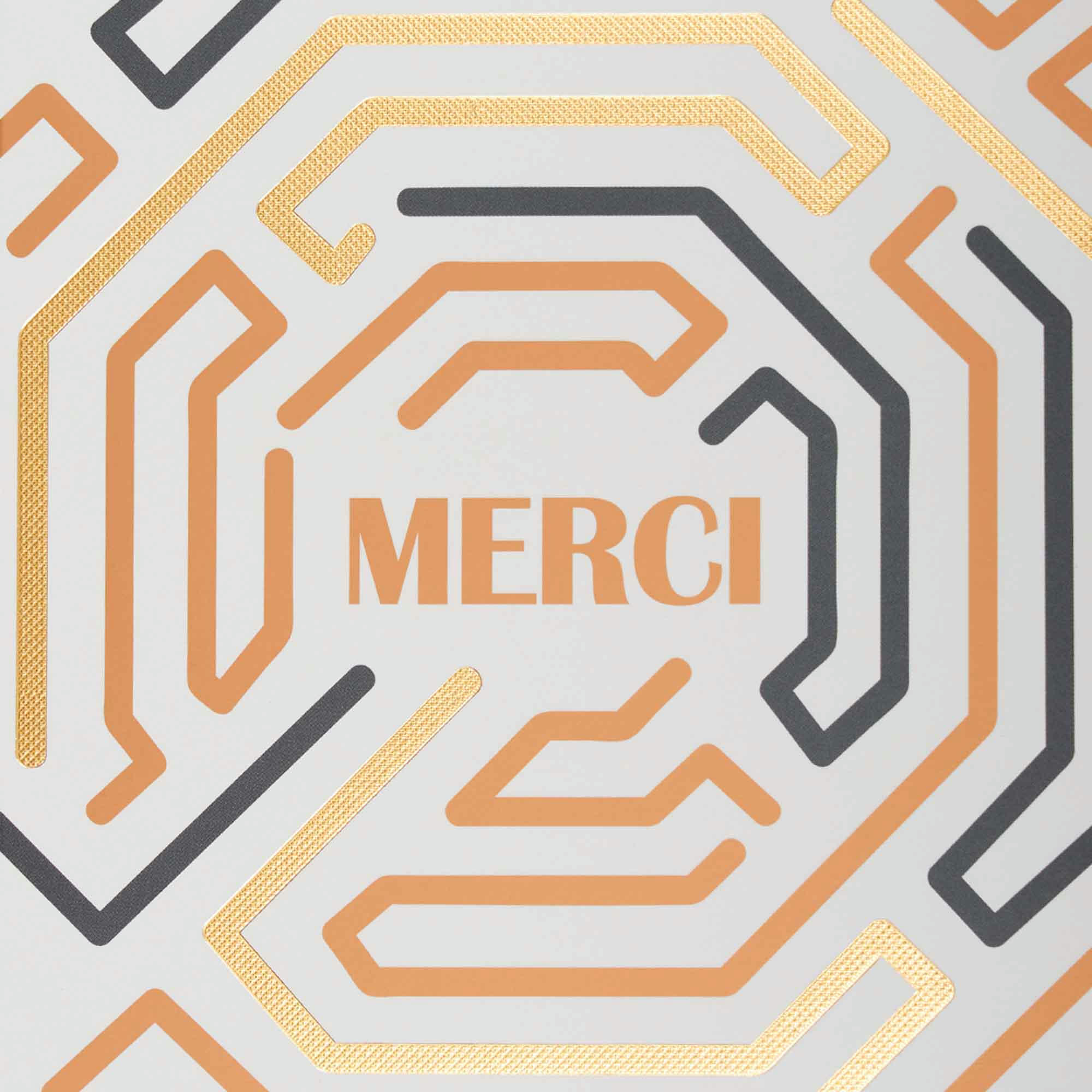 - Carte merci motif labyrinthe