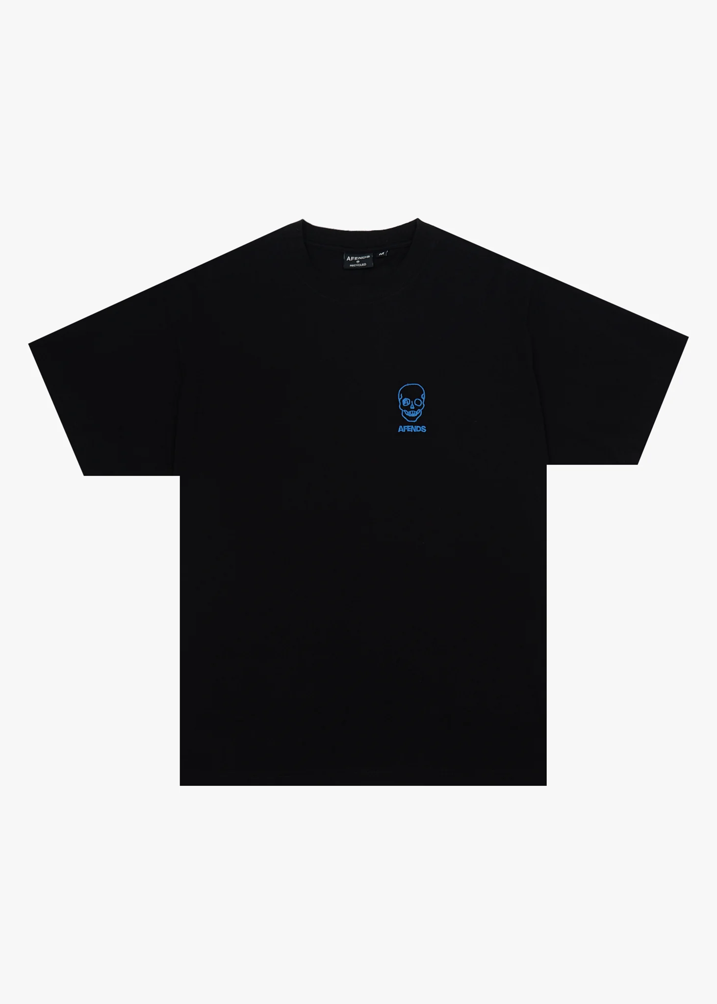 AFENDS Mens Skeletor - Boxy Tee - Black