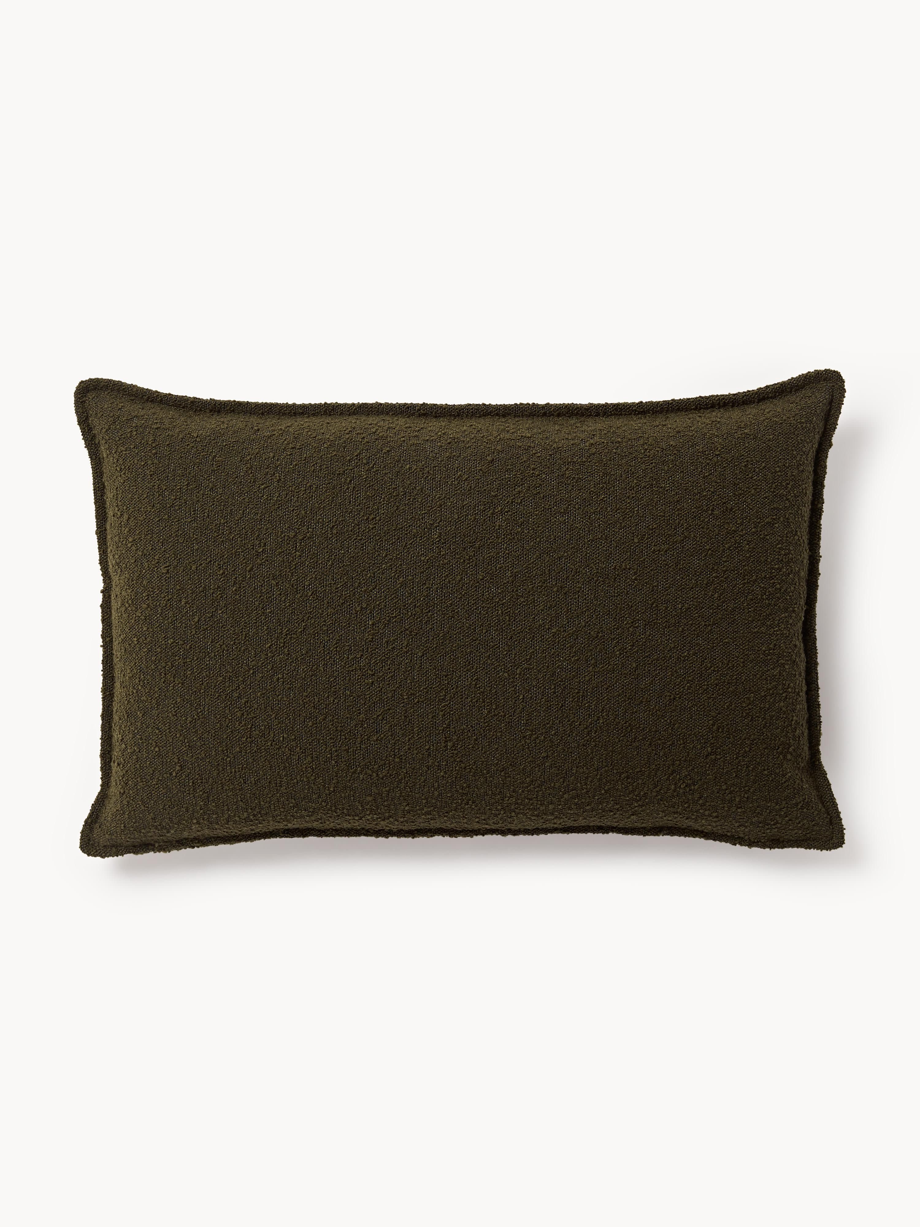 Großes Bouclé-Sofa-Kissen Lennon, 50 x 80 cm