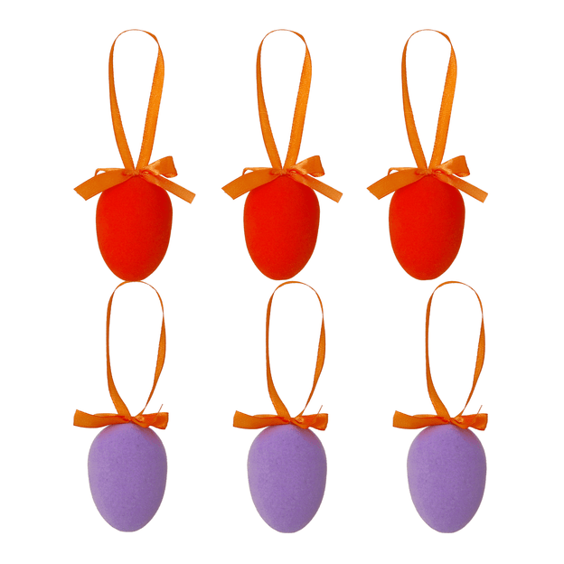 KIT COM 6 PINGENTES OVOS PÁSCOAMOR