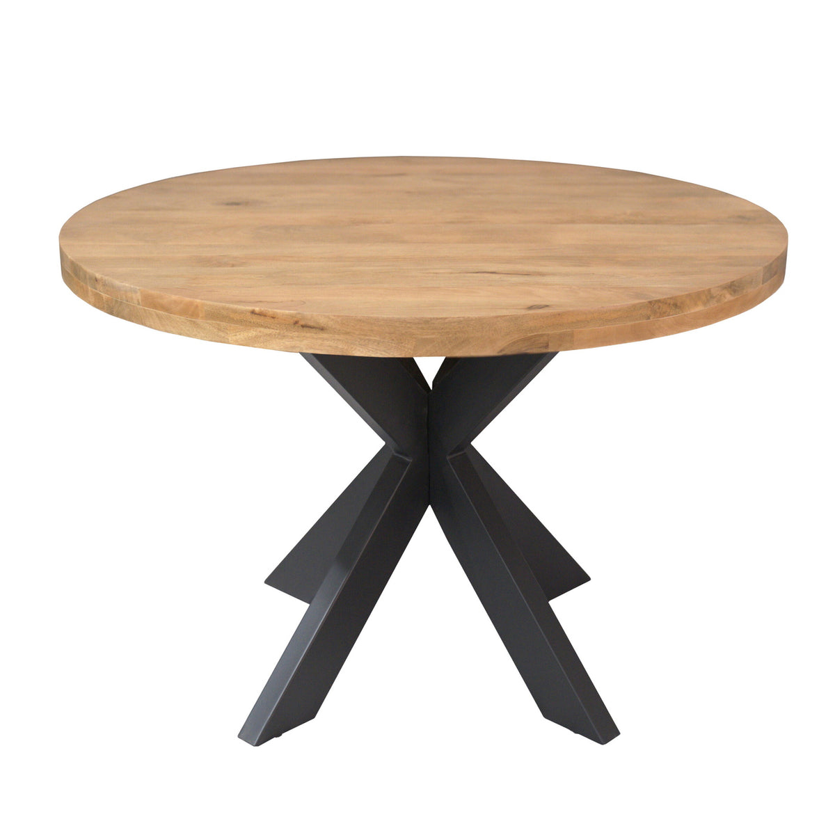 Starfurn Eettafel Dakota - Rond Naturel Hout - Ø120x76cm