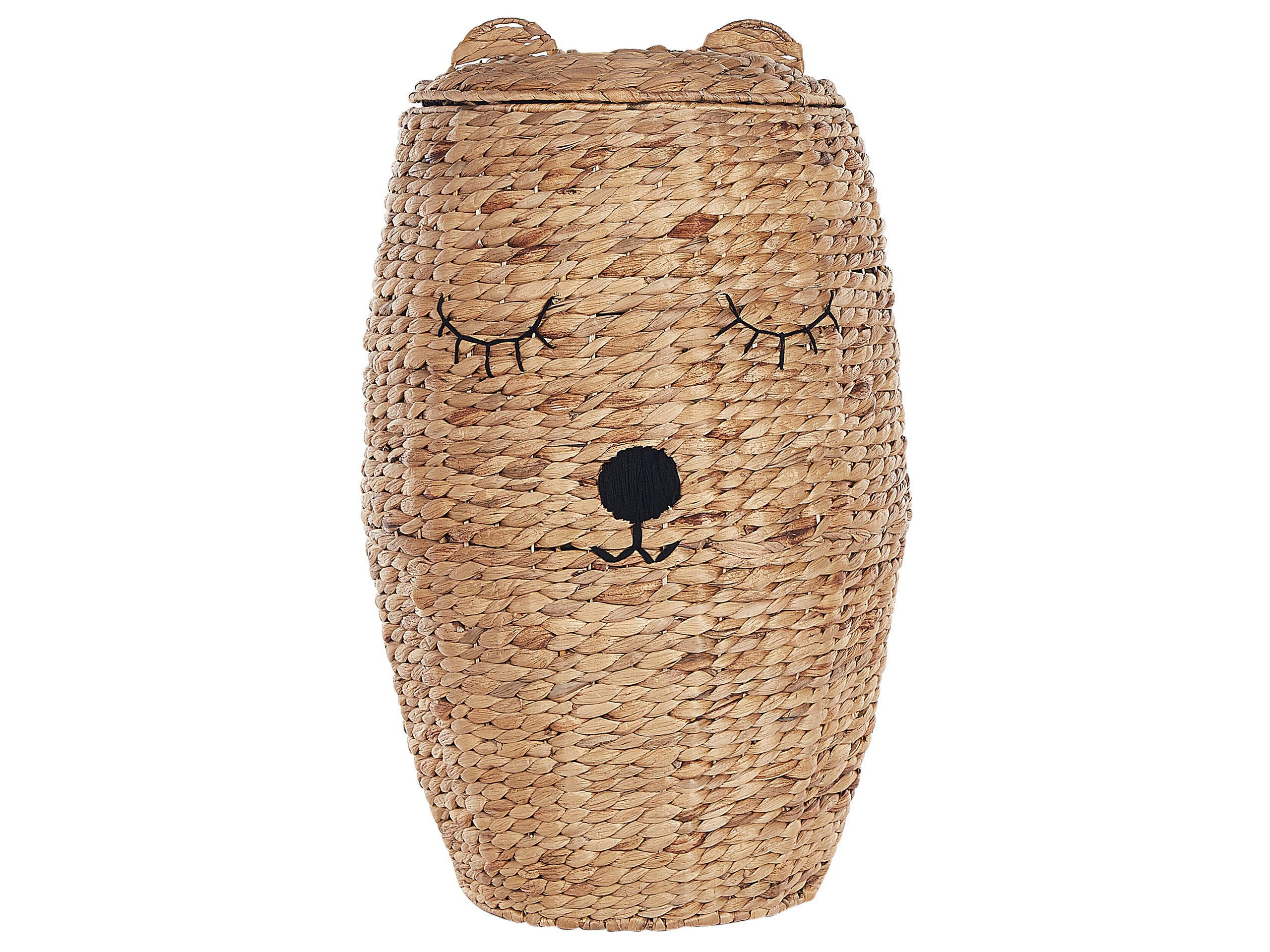 SAMBUR - Panier ours en fibre de jacinthe naturel