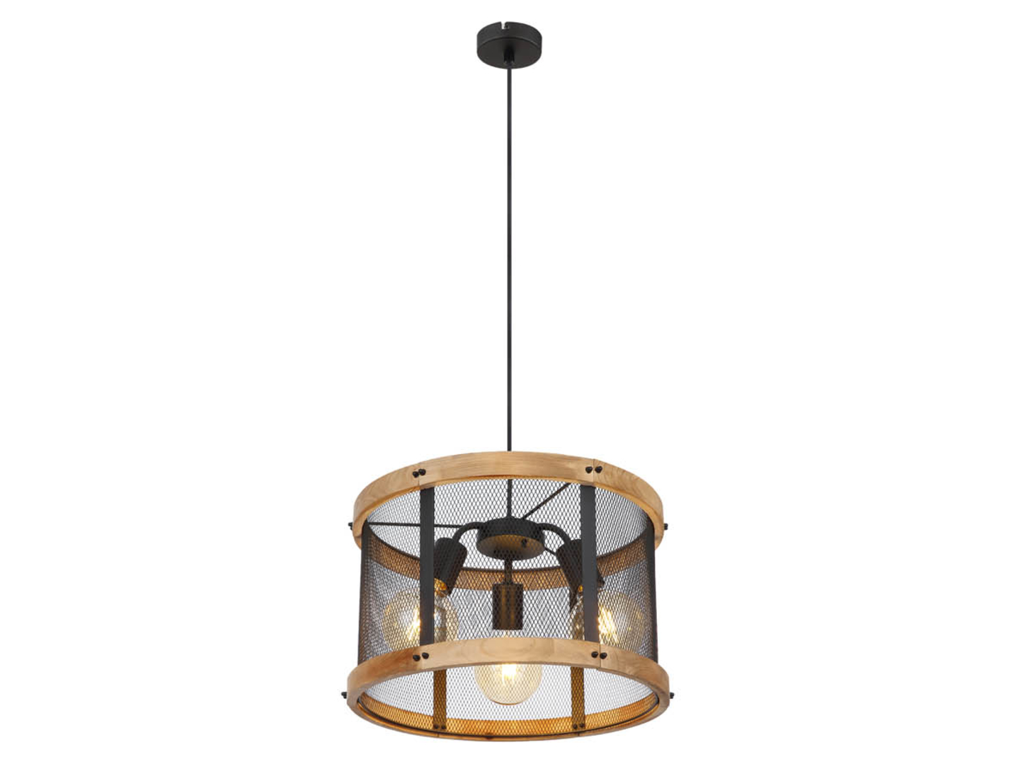 Lampa wisząca Jeanie 3-punktowa metalowa czarna