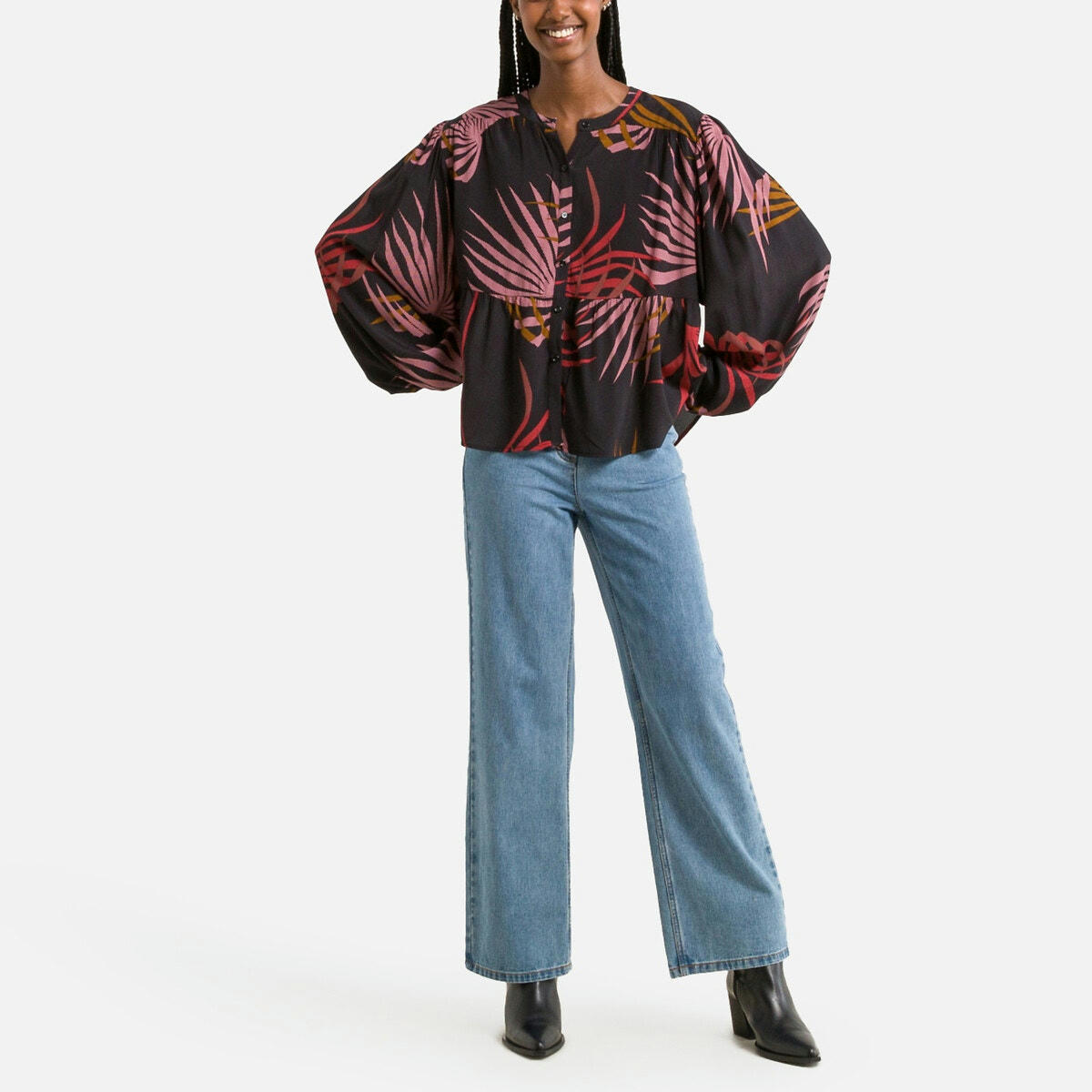 Blouse ample imprimée