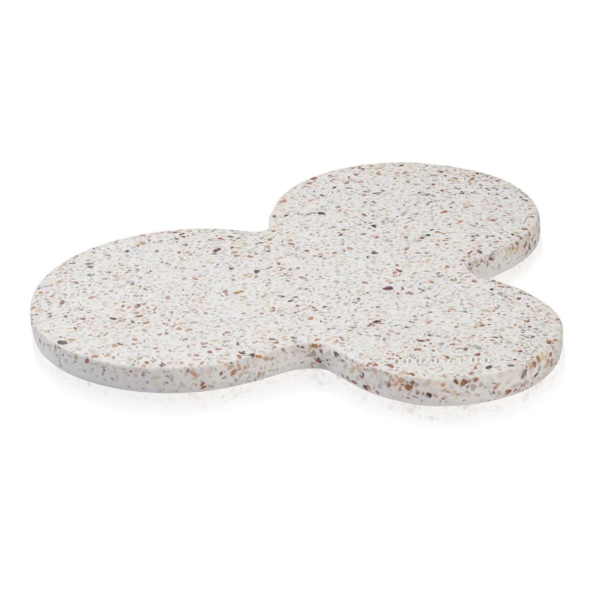 Humdakin - Milan Terrazzo Tablett, 34 x 28 cm, rot / beige