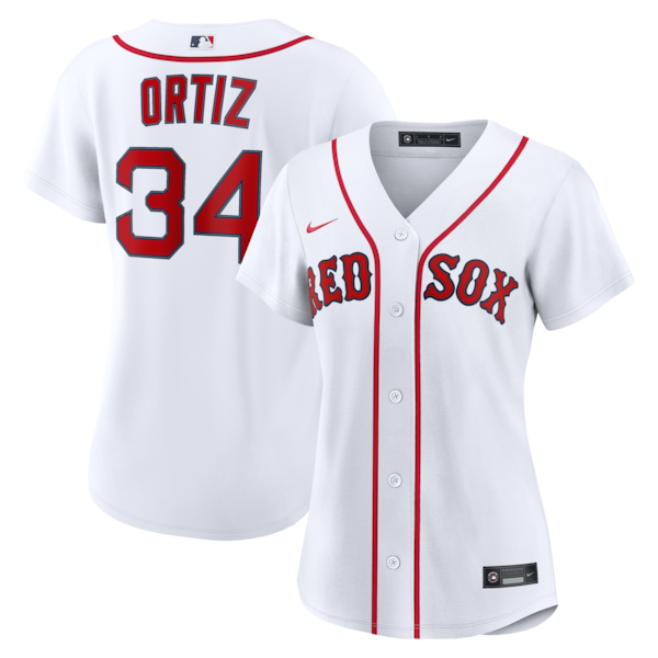 David Ortiz Boston Red Sox Nike Women's Home Replica Player Jersey - White