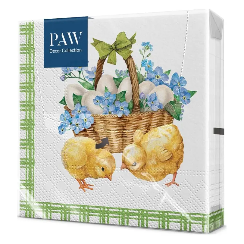 Serviette 20er-Set Ostern Hühner