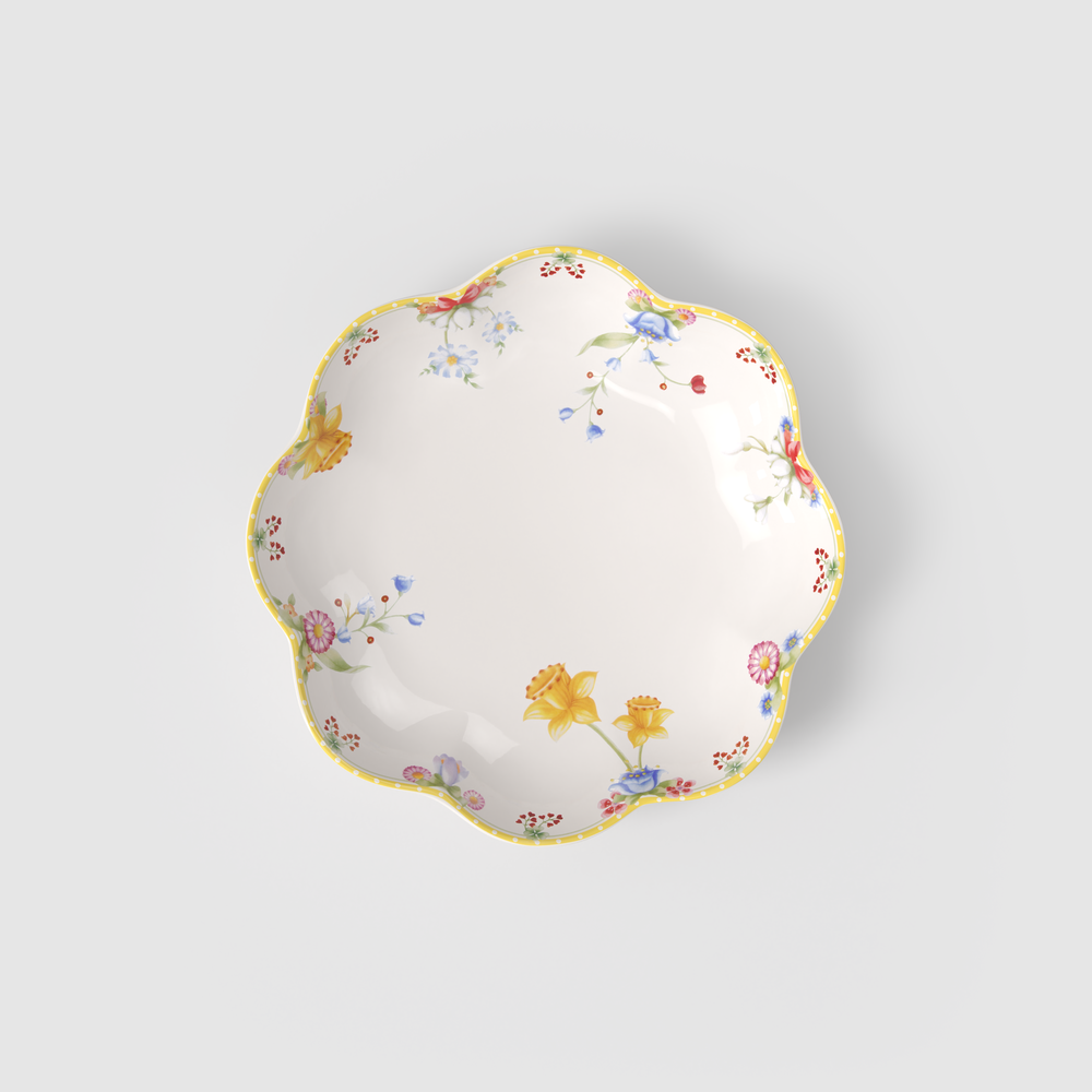 Spring Awakening Serving Bowl - Yellow, 11.2 oz, Premium Porcelain
