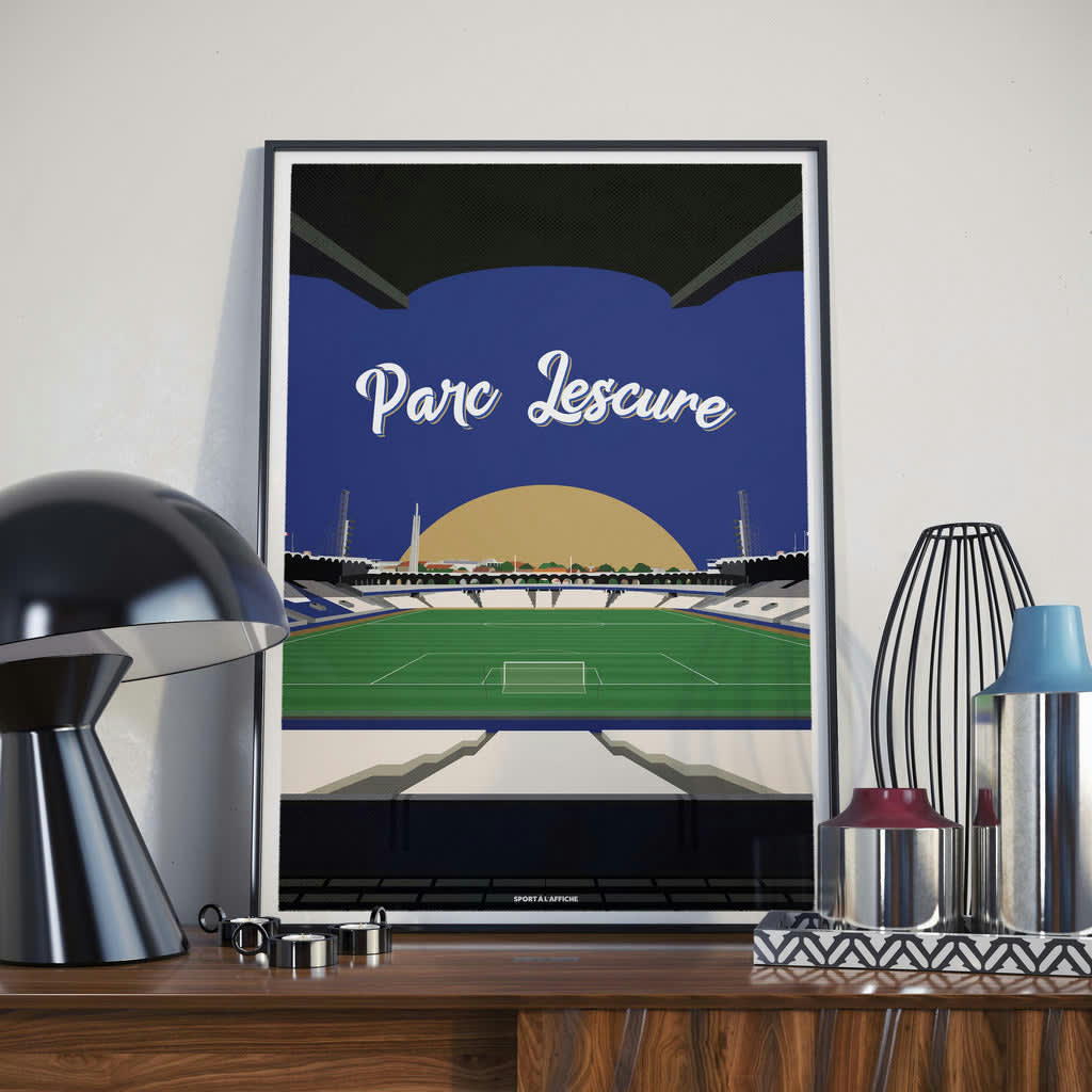 RUGBY - Affiche Rugby - Stade Parc Lescure 40 x 60 cm