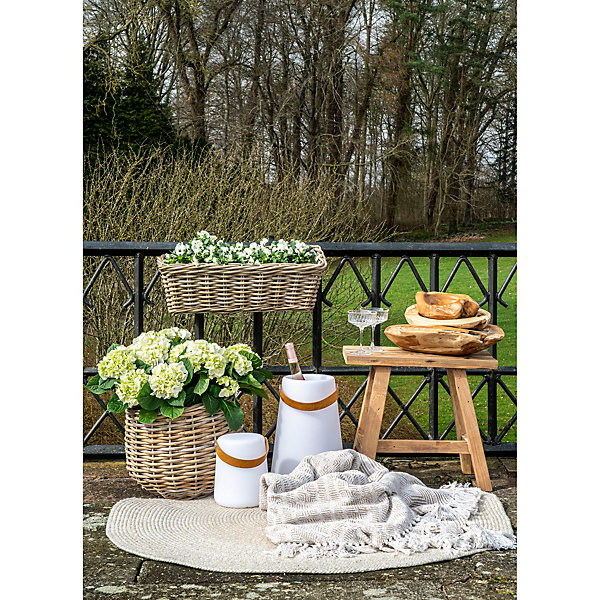 Paniers en rotin Kubu synthétique - Lot de 2 en couleur naturelle