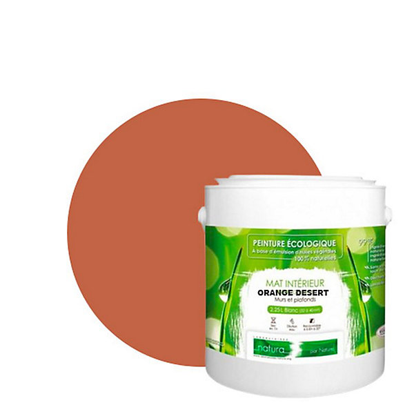 Orange Desert Peinture interieur aspact mat Natura - Orange Desert - 2.5L