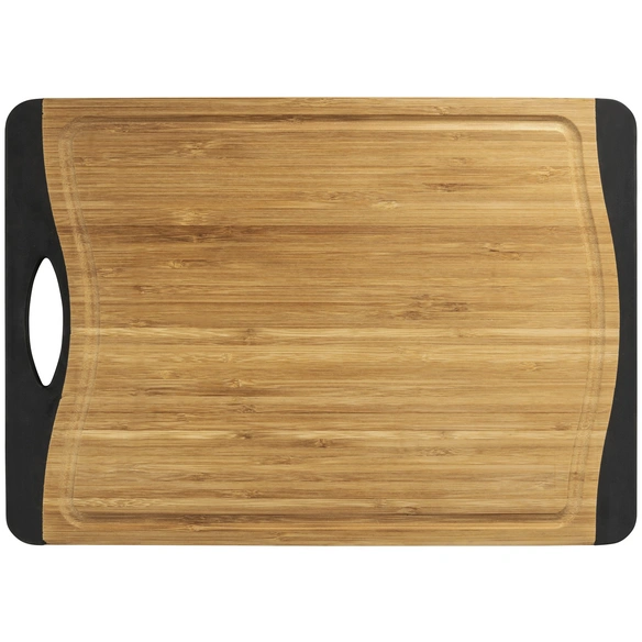 Schneidebrett, Holz, braun/schwarz