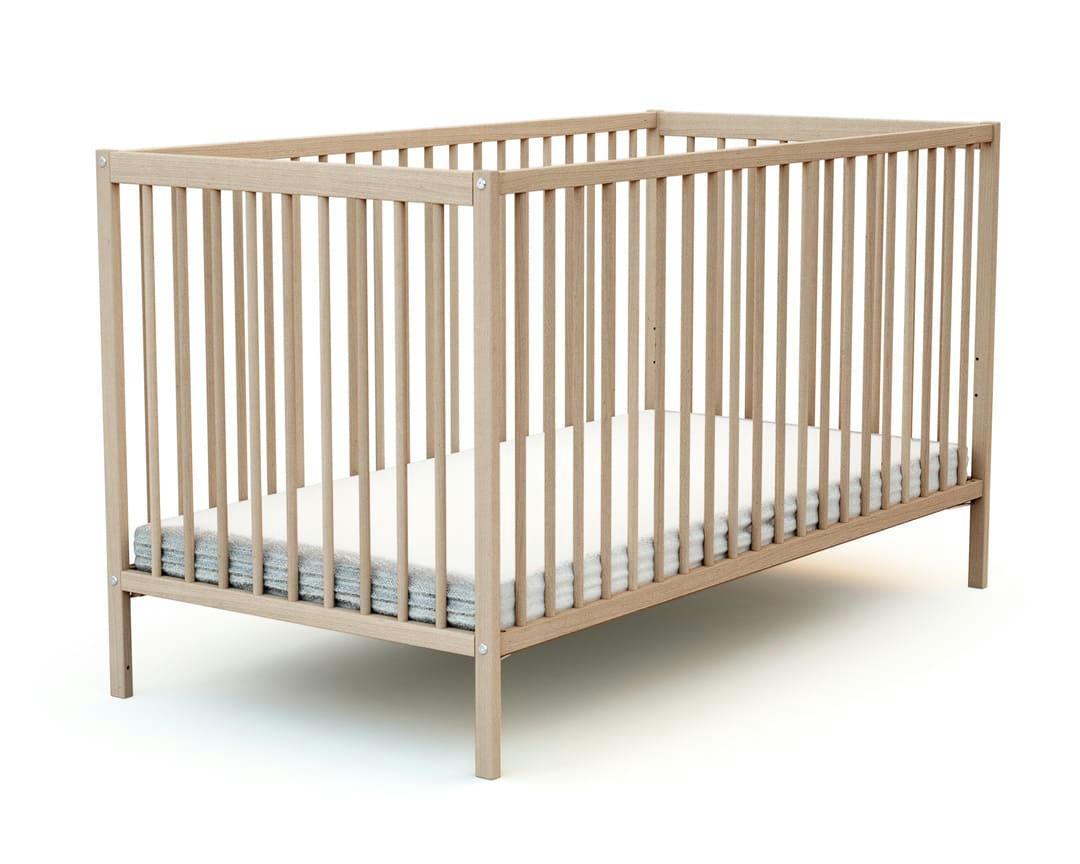 ESSENTIEL - Lit bébé 70x140 hêtre brut