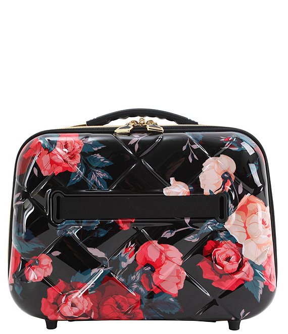 Savoir Collection Quilted Floral Print Travel Beauty Case
