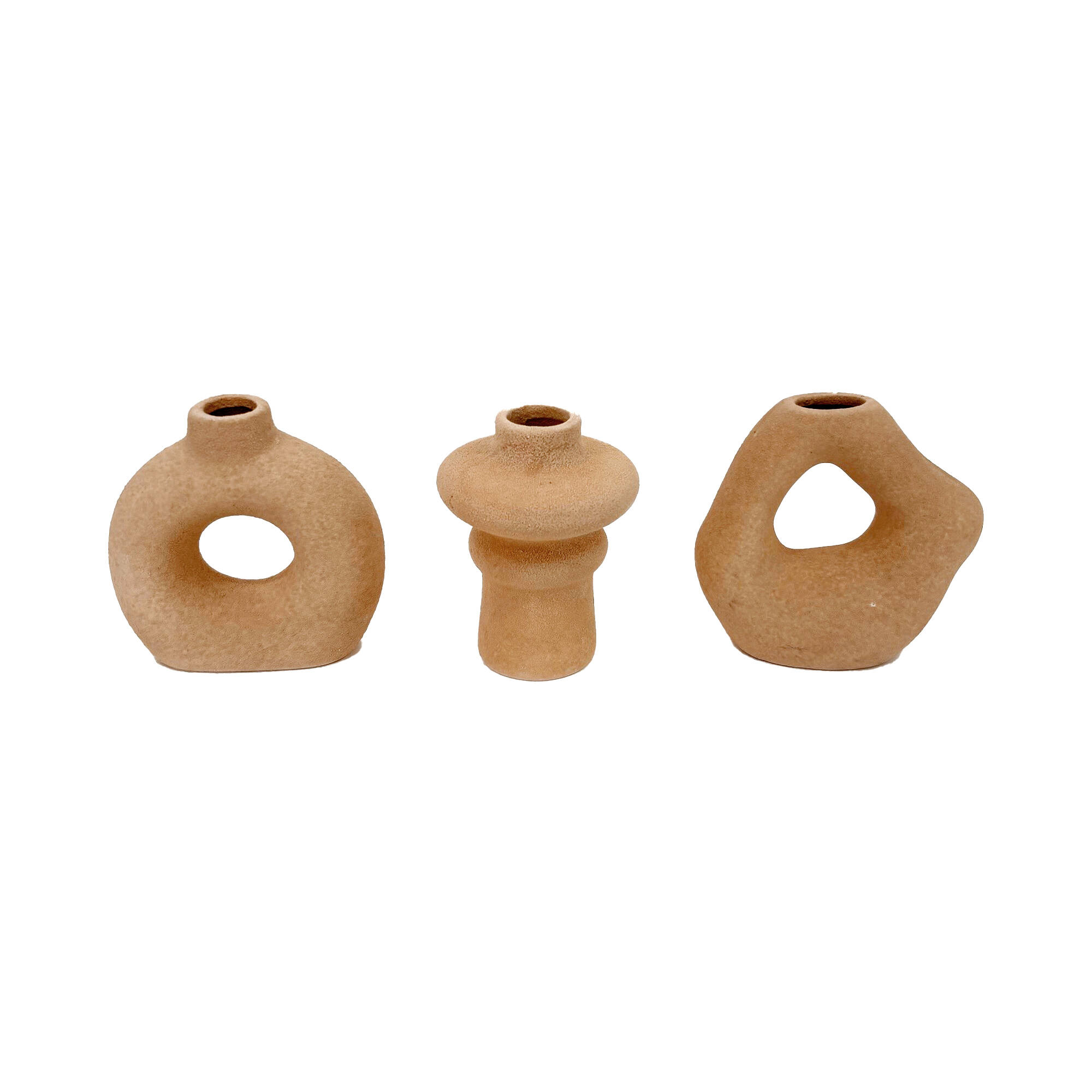 Soliflore style minéral texturé - lot de 3
