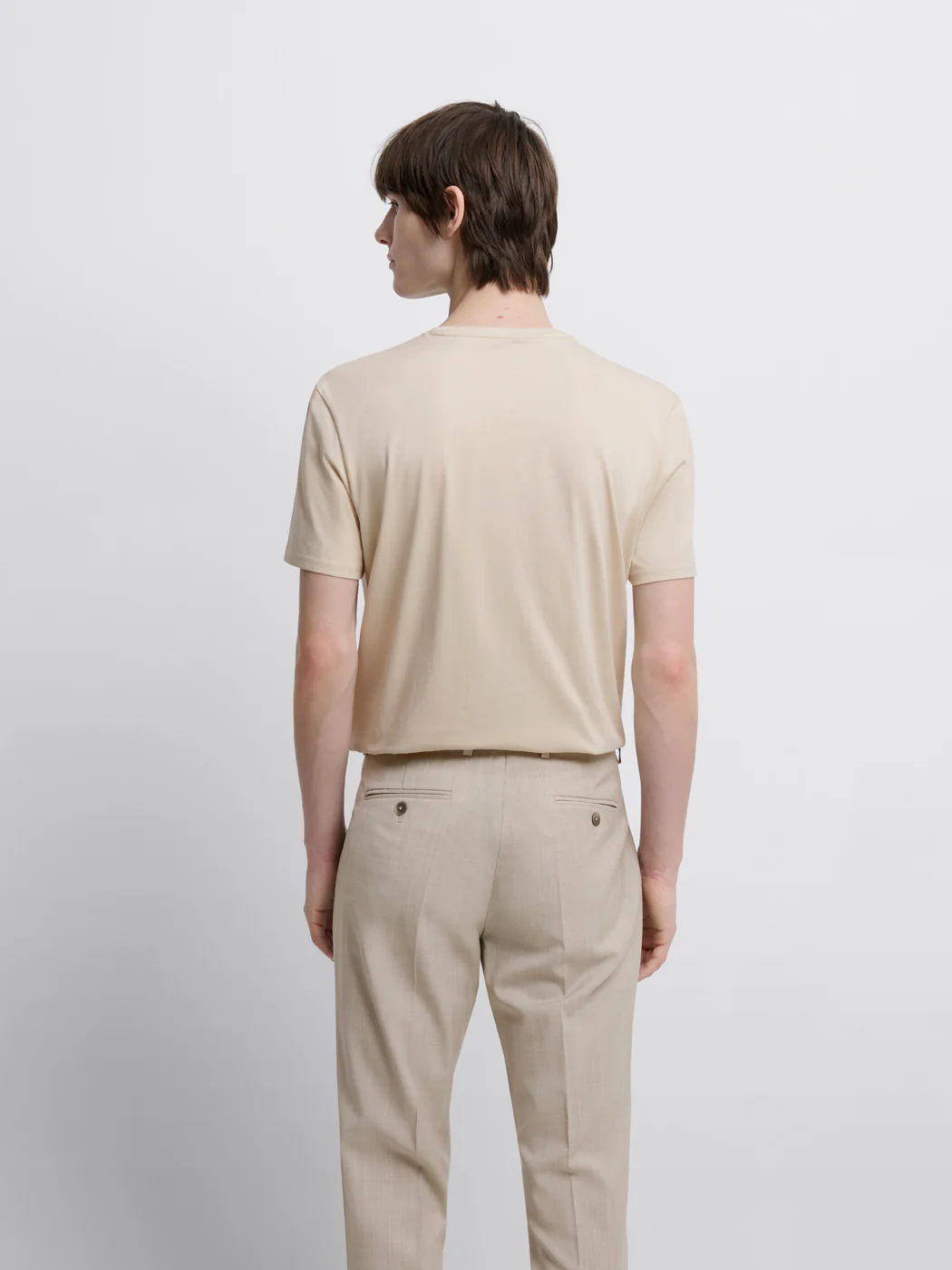 T-shirt col rond en coton Supima®