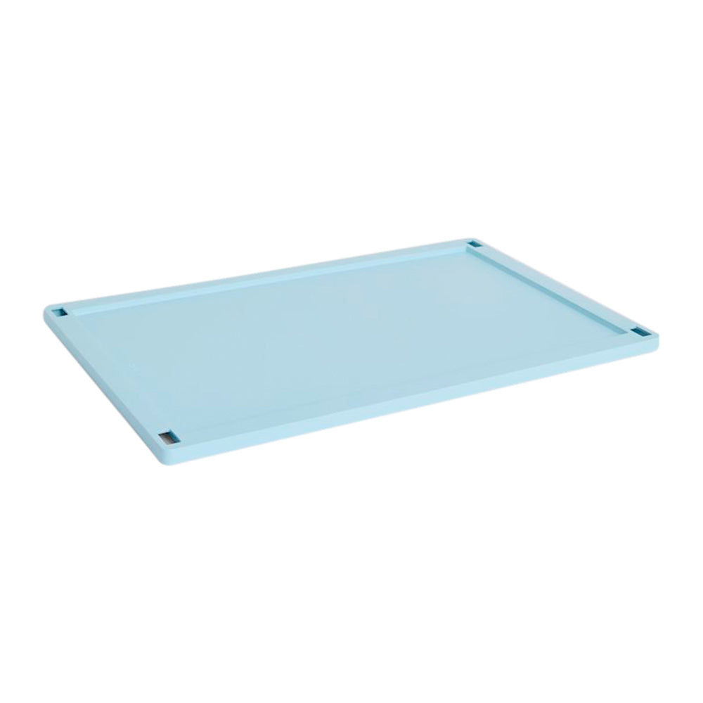 HAY Colour Crates Krat Deksel L - Rechthoekig - Soft Blauw