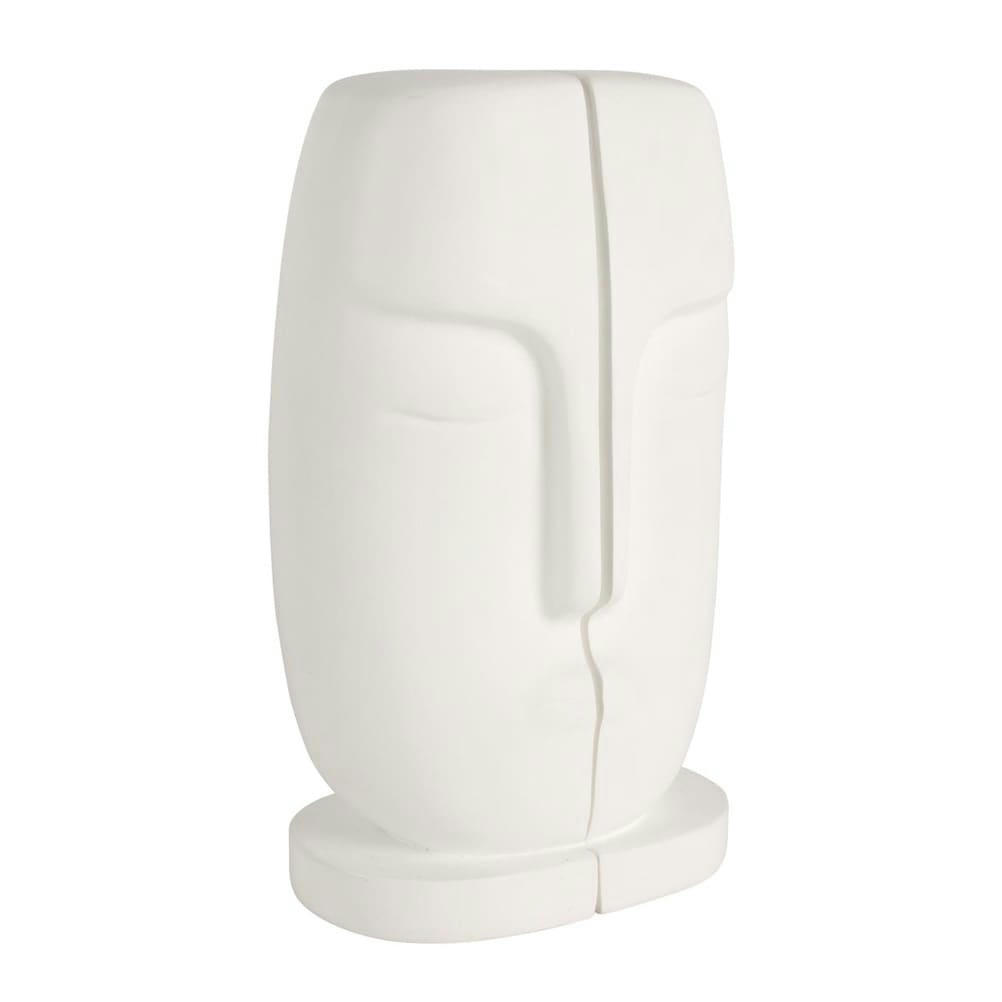 VISAGE - Stop livres en forme de visage blanc