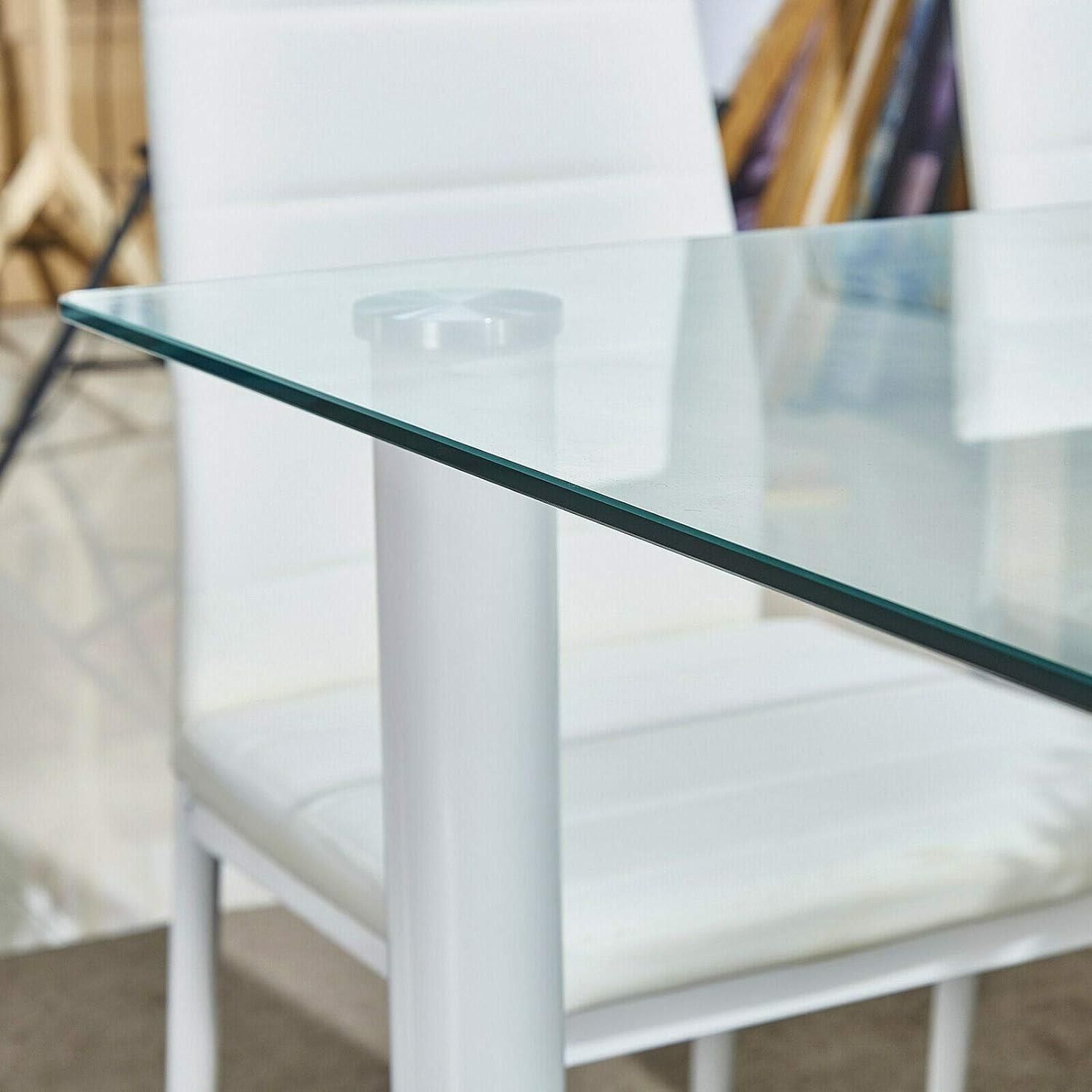 KOSY KOALA White clear 140 table and legs