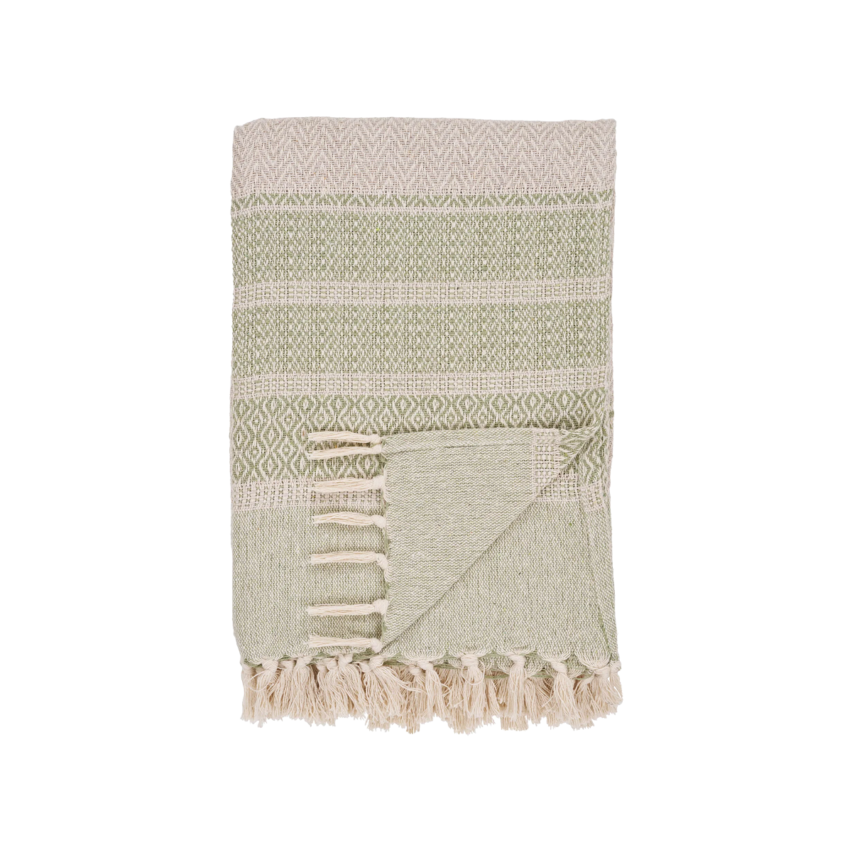 Artichok Melissa Katoenen Plaid - Groen Beige
