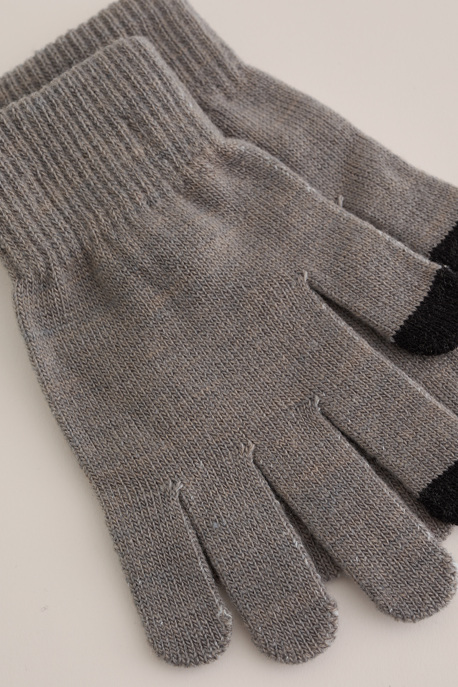 Jongens gebreide handschoenen met touchscreen tips, 2-pack