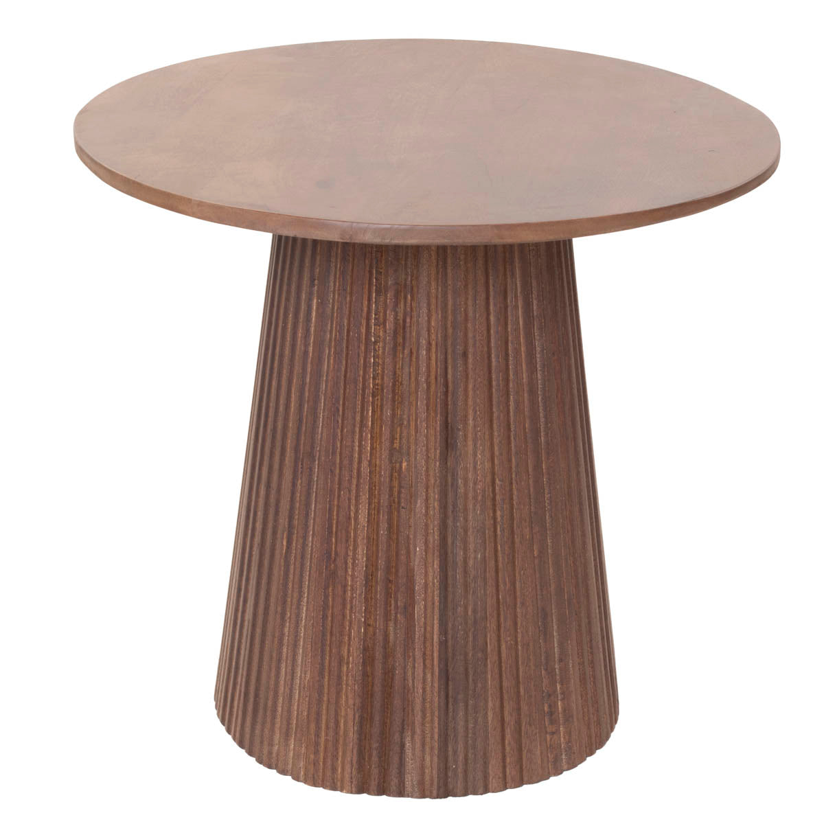 Giga Meubel Bijzettafel Salvador - Donkerbruin Hout - 50x50x46cm